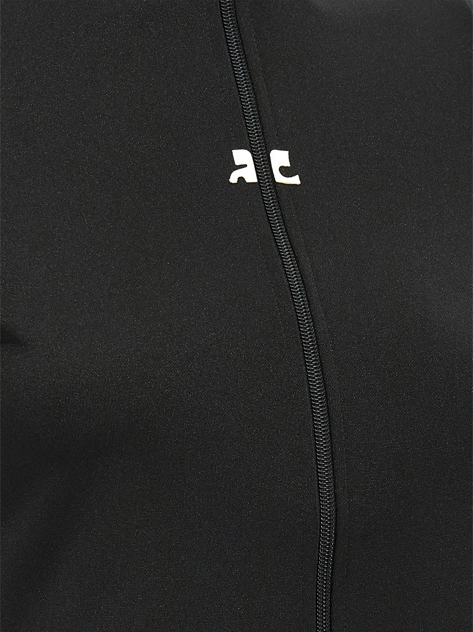 'Interlock Zipped' top