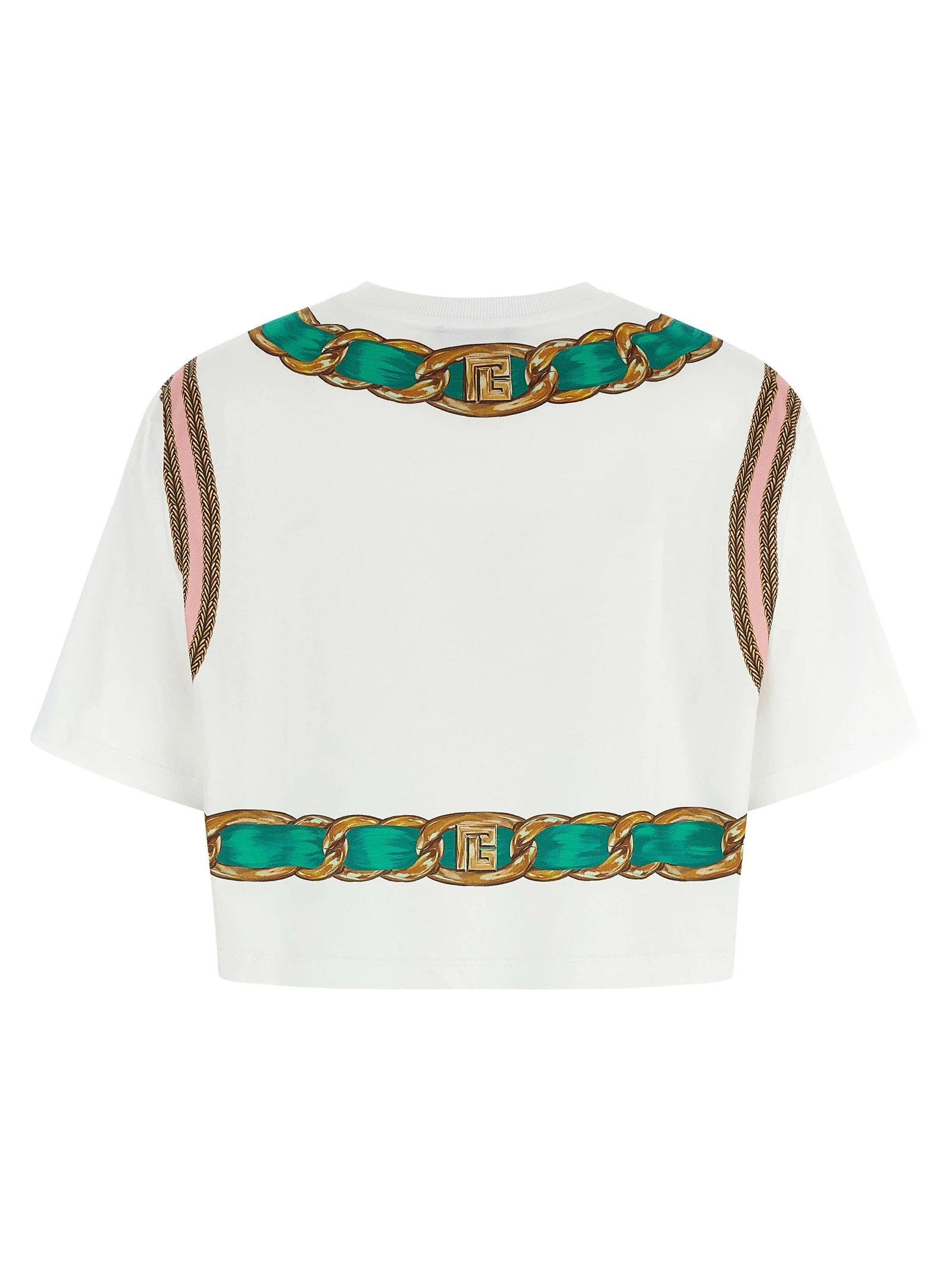 'Balmain Foulard' print T-shirt