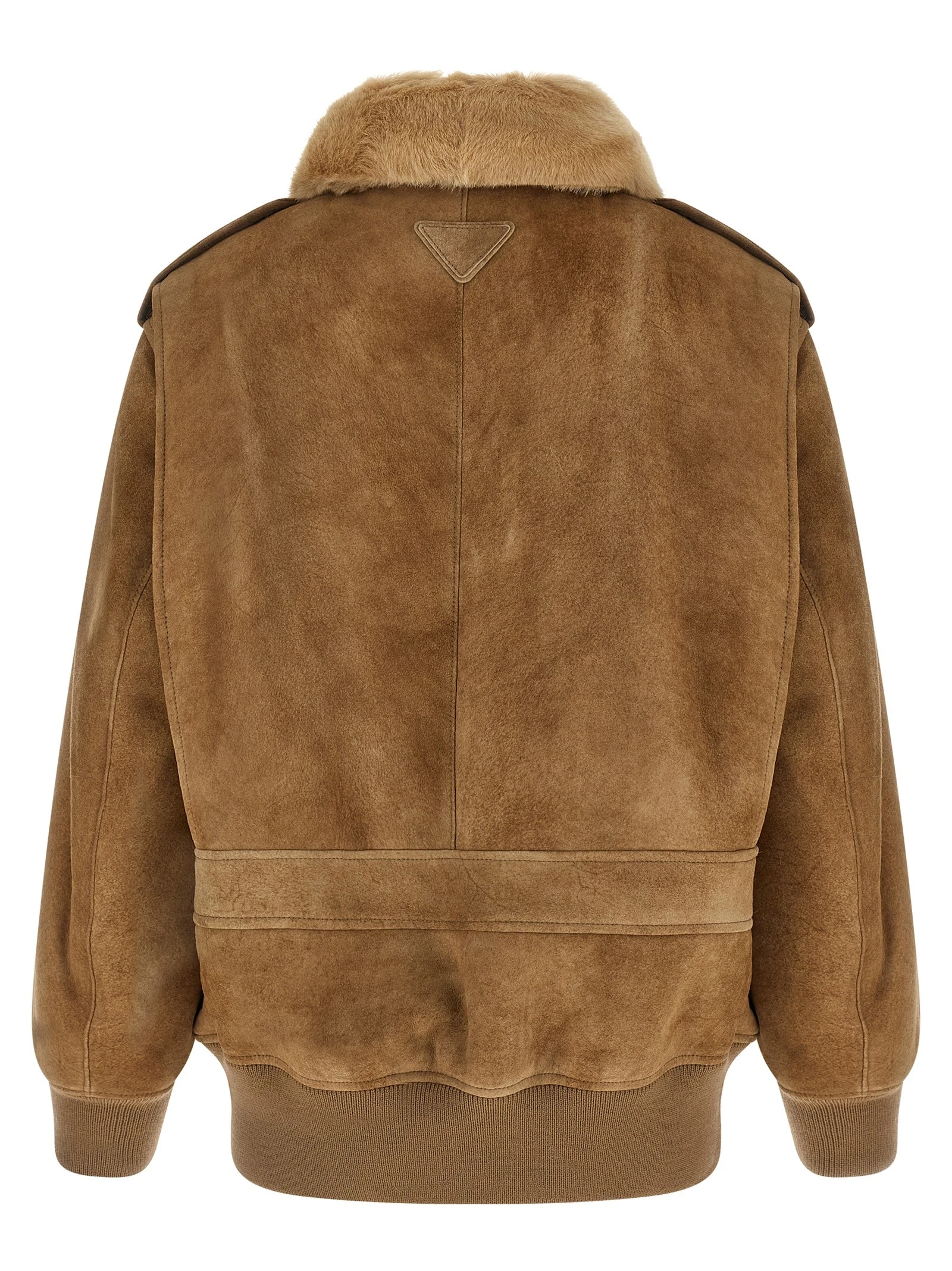 Sheepskin bomber jacket