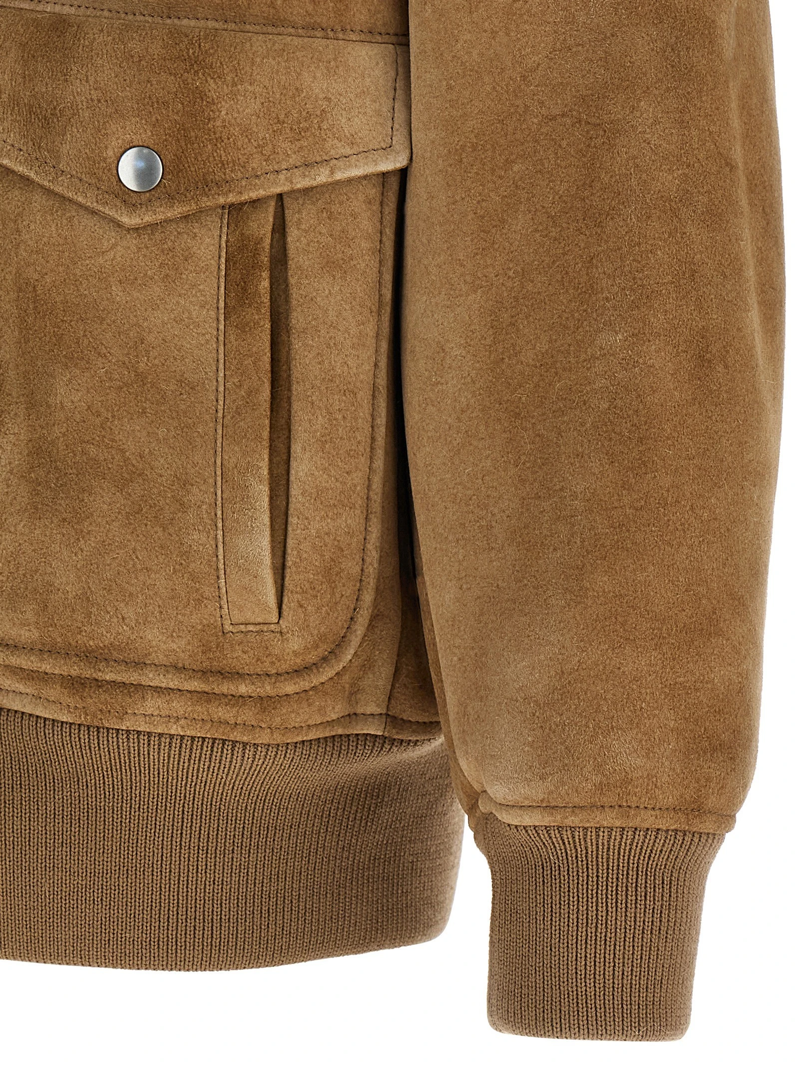 Sheepskin bomber jacket