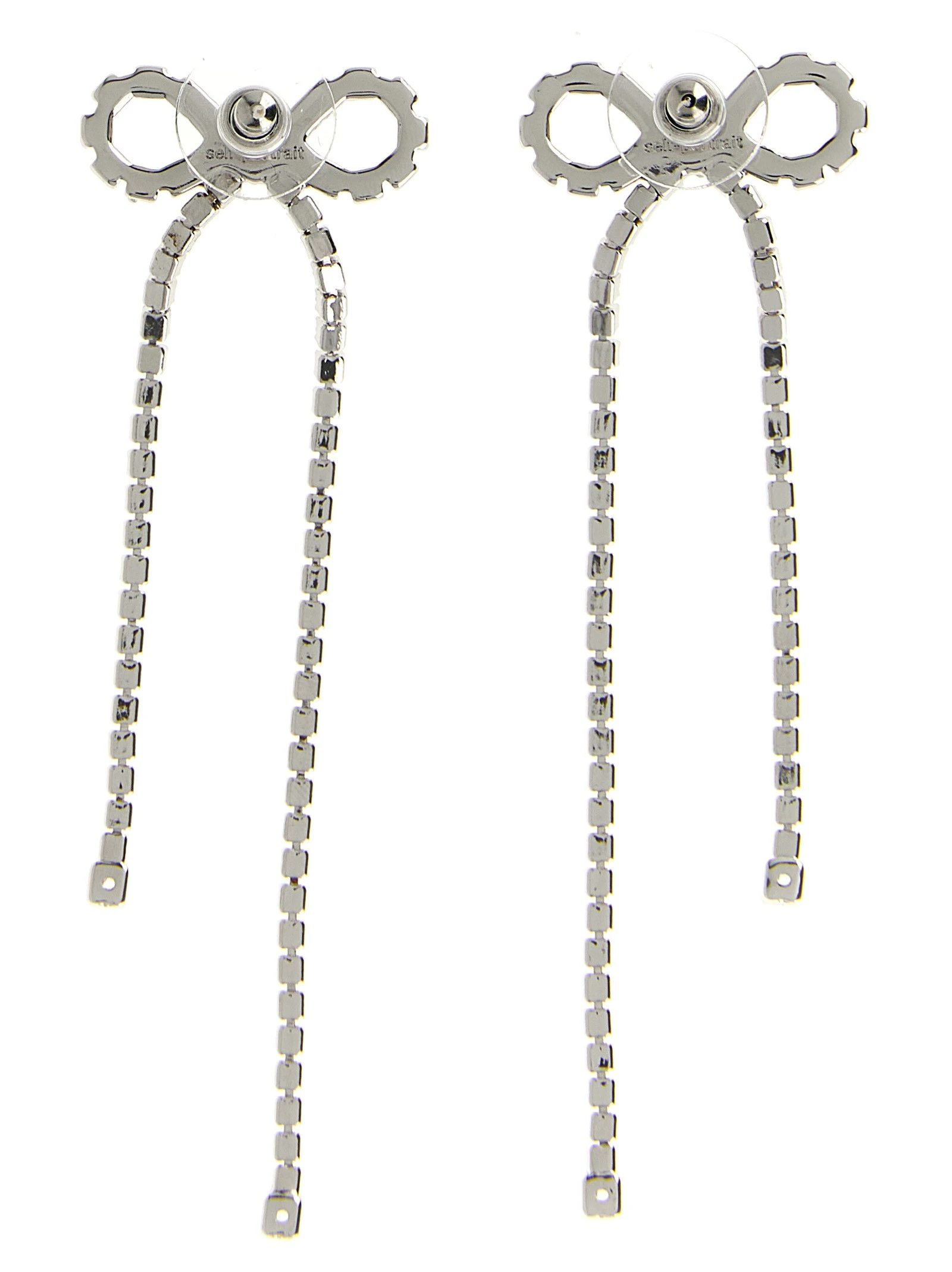 'Crystal Droplet Bow' earrings
