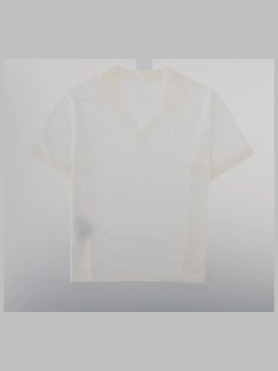 T-SHIRT "TAPED" CON SCOLLO A V