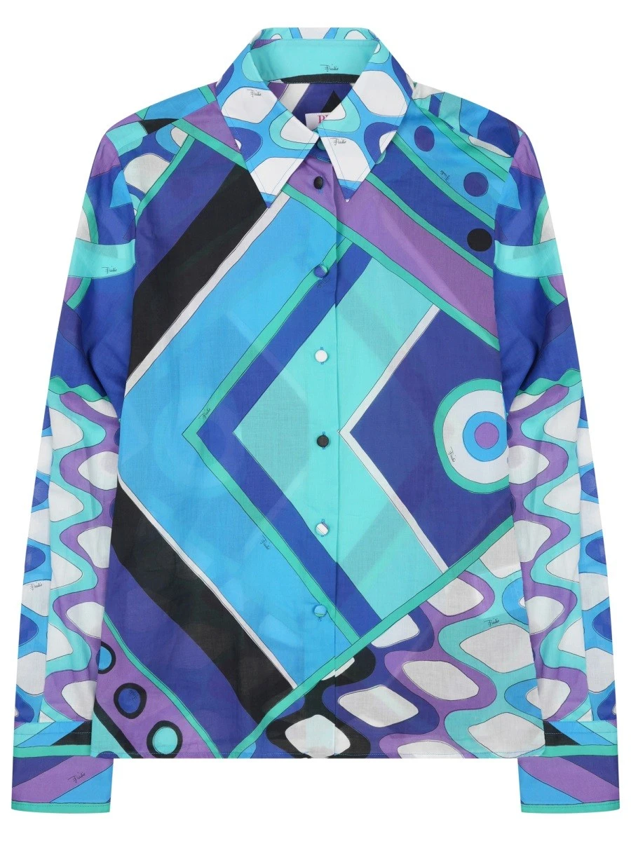 CAMICIA IN COTONE CON STAMPA VIVARA