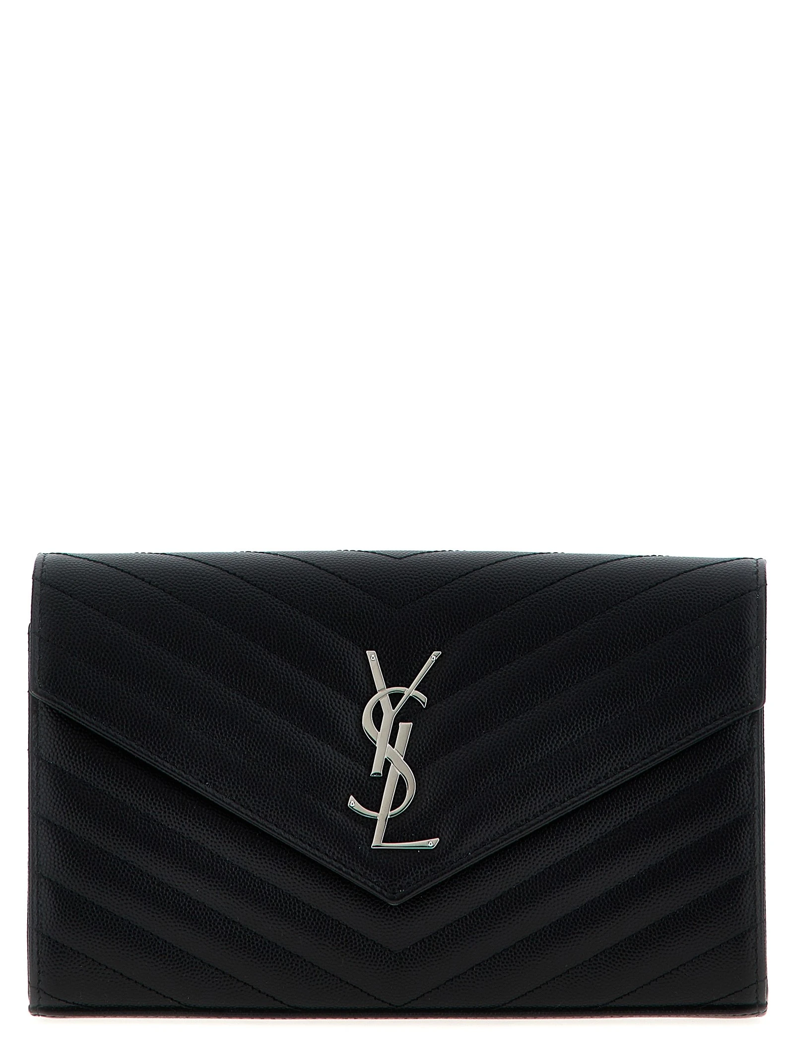 Cassandre Pochette grain-de-poudre leather crossbody bag
