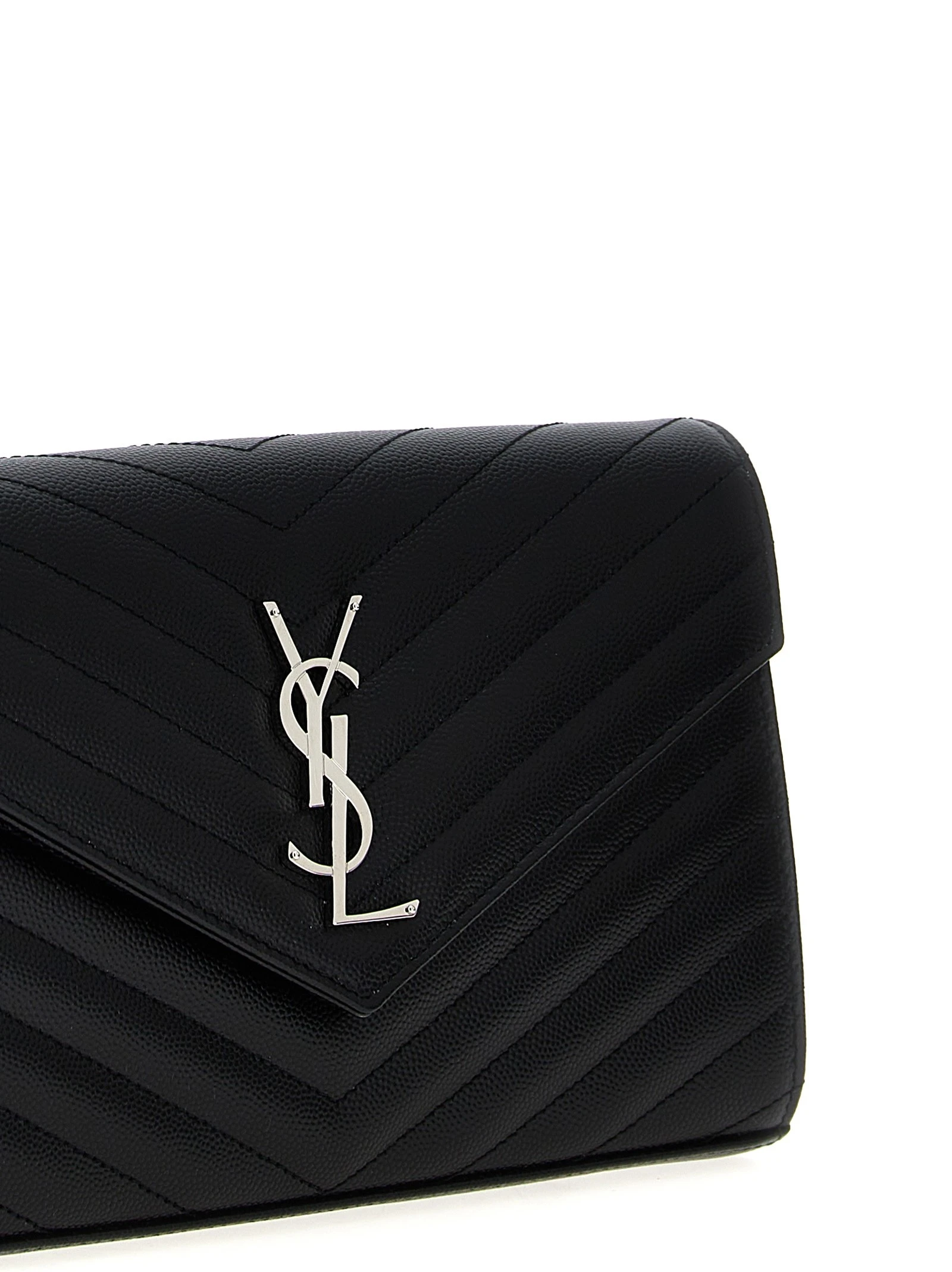 Cassandre Pochette grain-de-poudre leather crossbody bag
