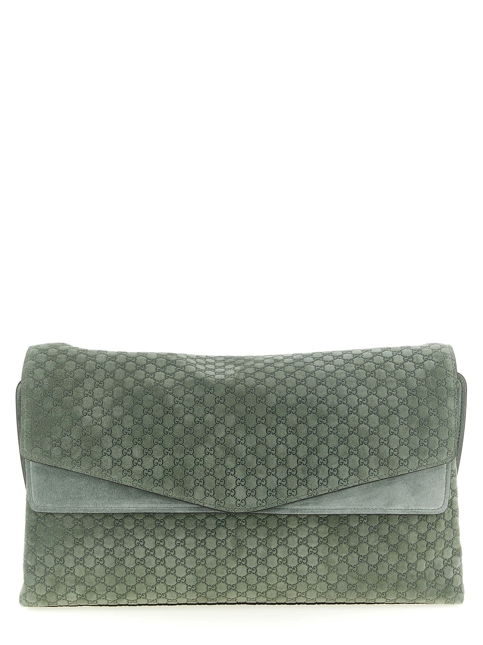 GG large suede shoulder bag