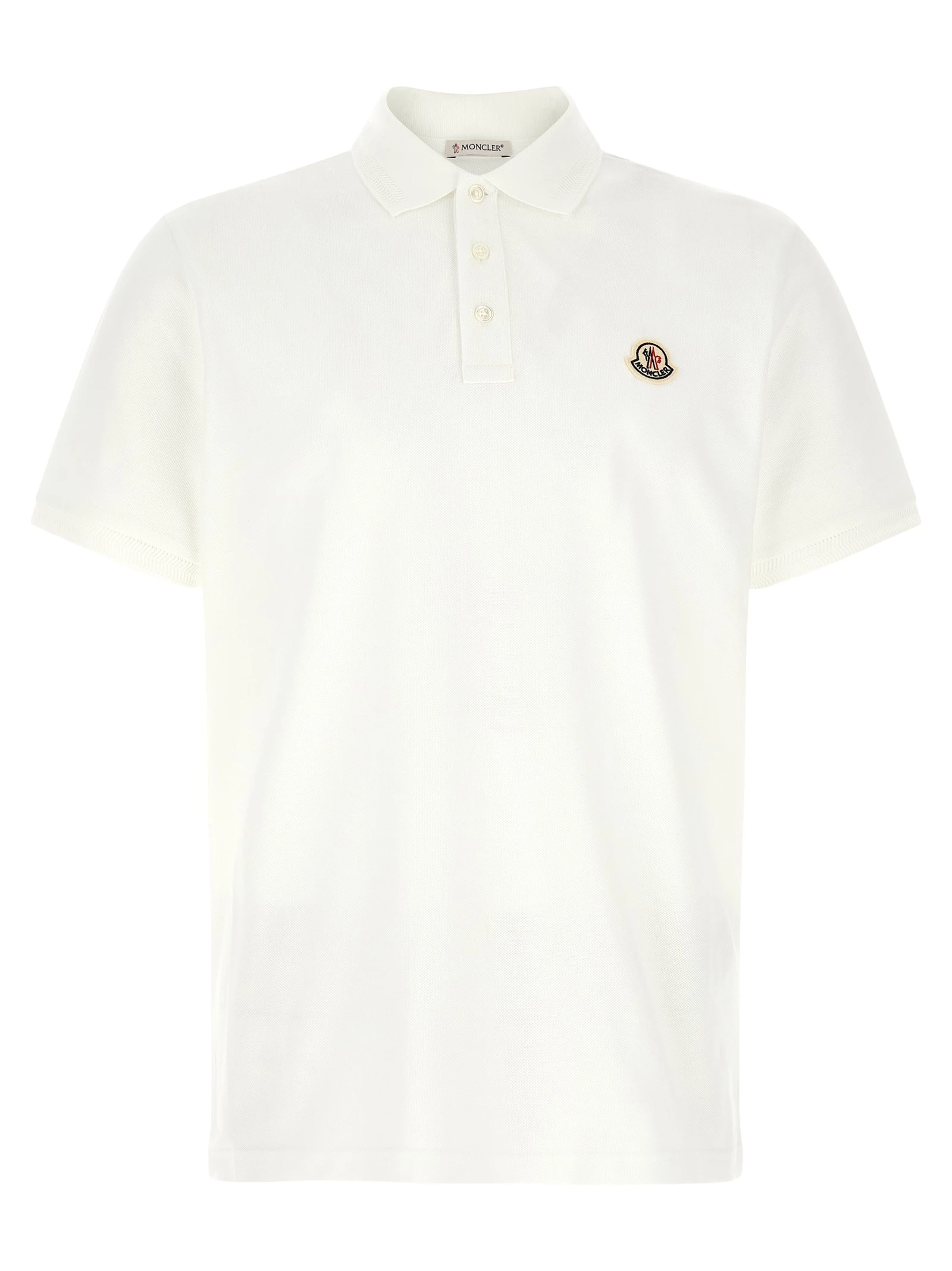 Logo patch polo shirt