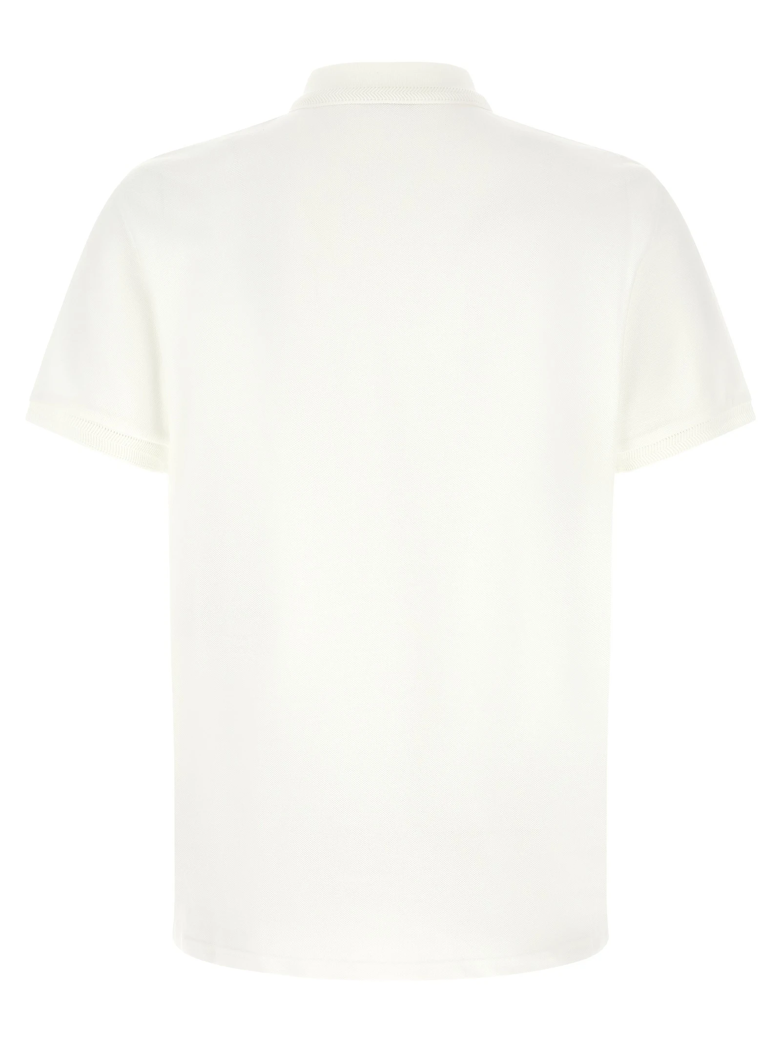 Logo patch polo shirt