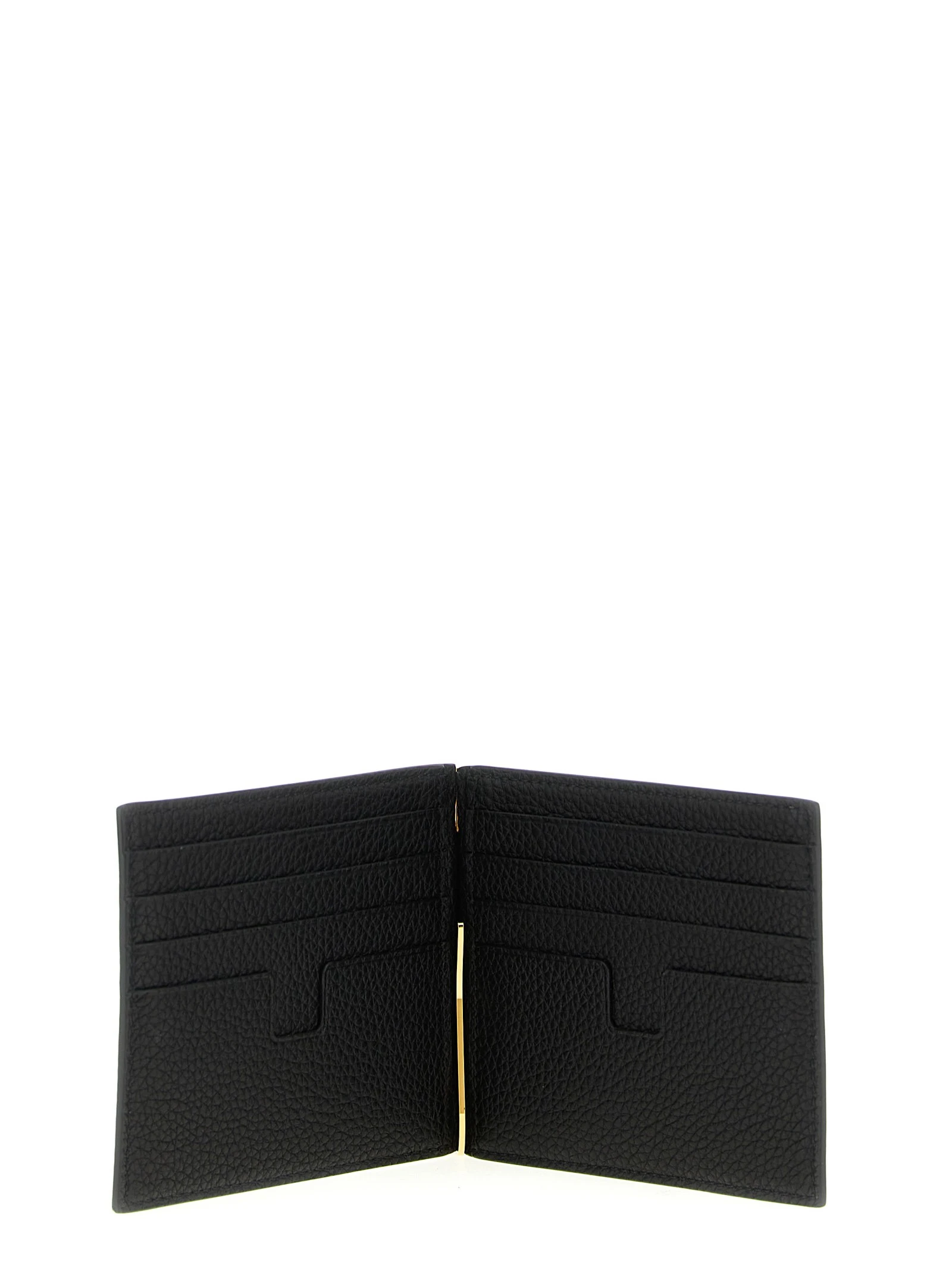 Hammered leather card holder