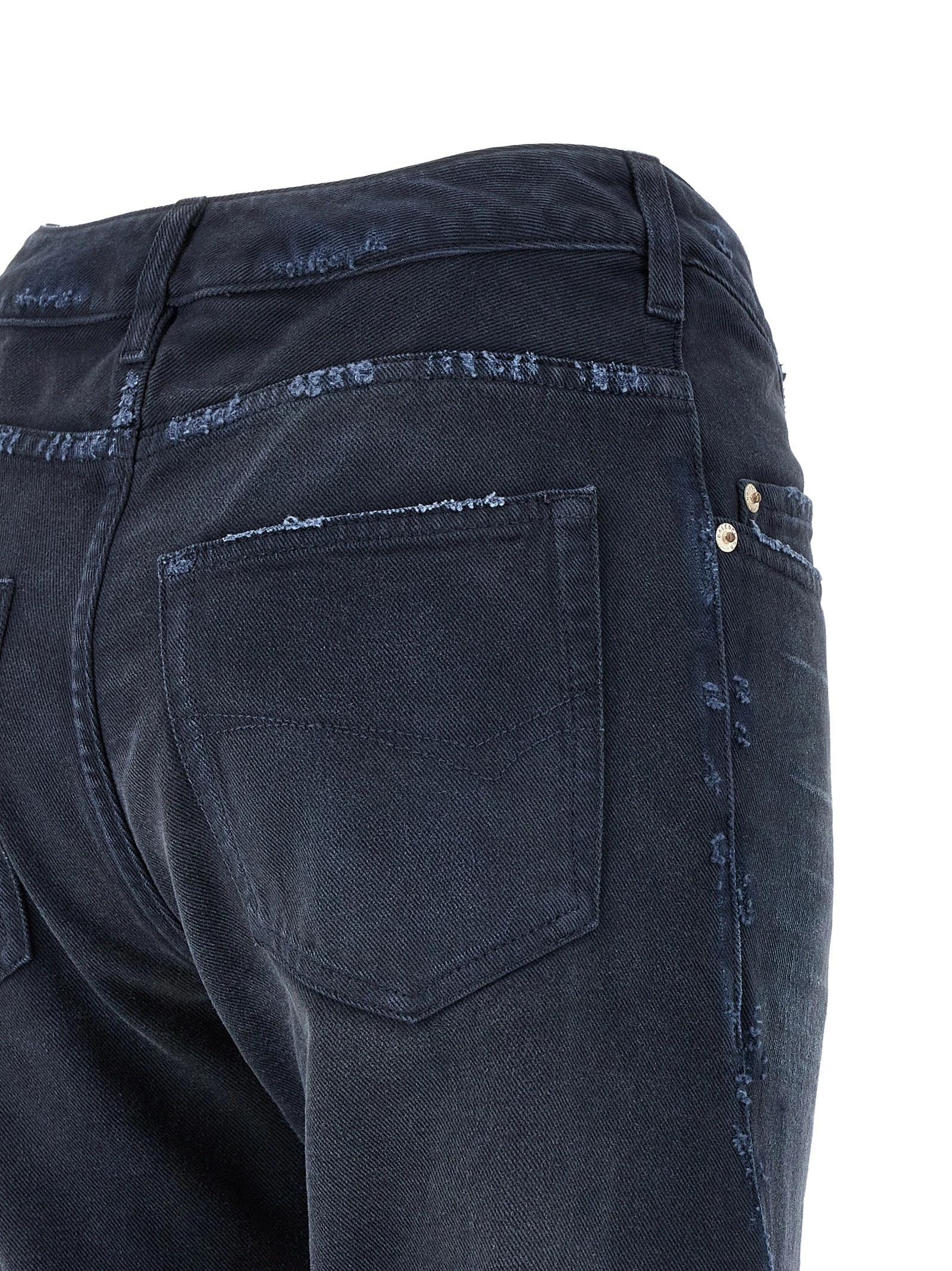 Curved waist jeans