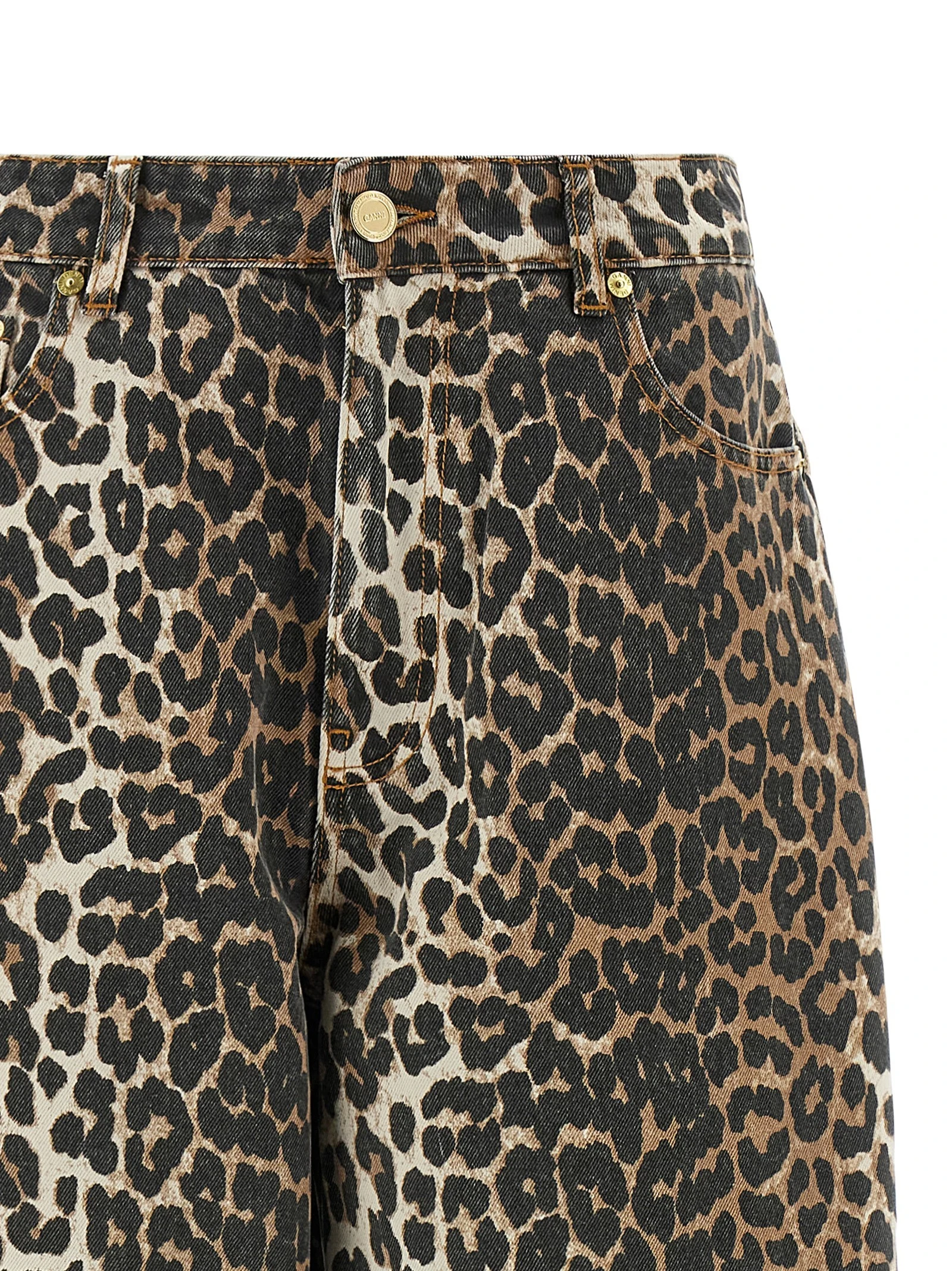 'Leopard Printed Stary' jeans