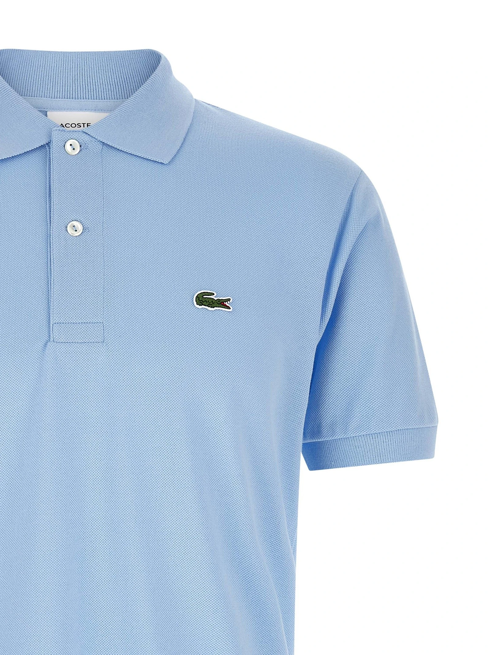 Logo patch polo shirt