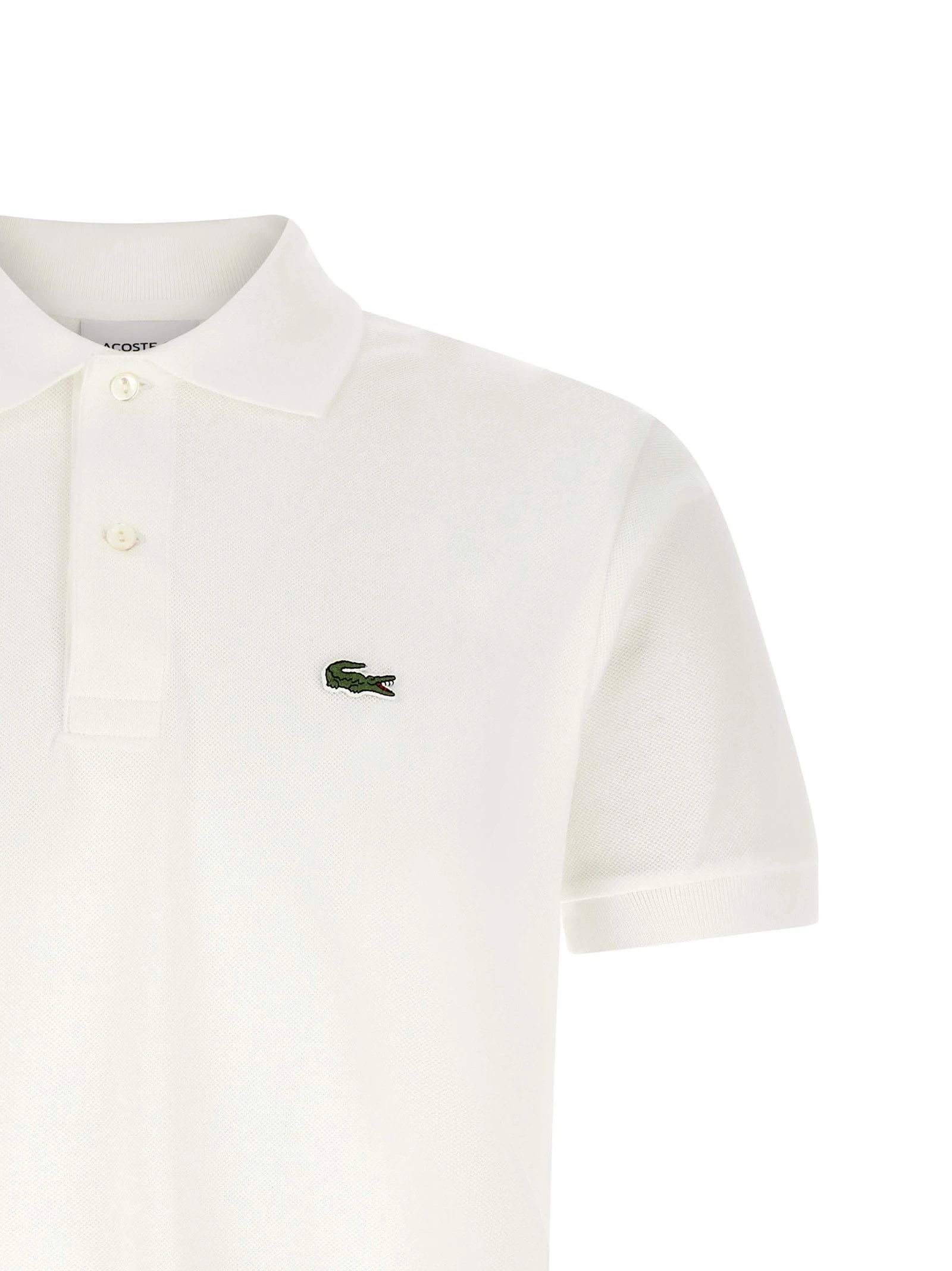 Logo patch polo shirt