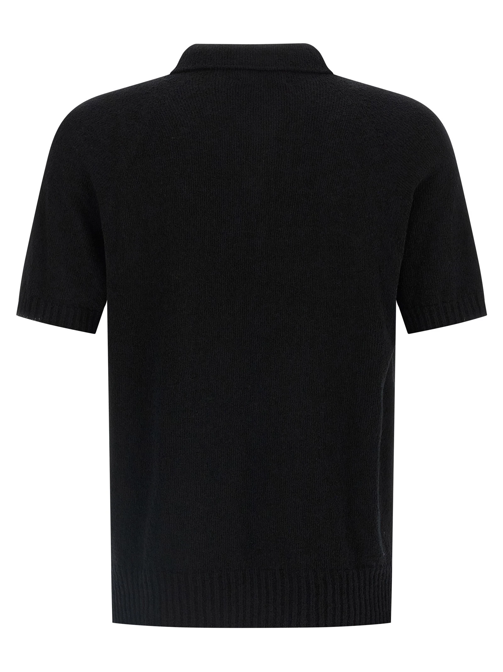 Spongy effect polo shirt
