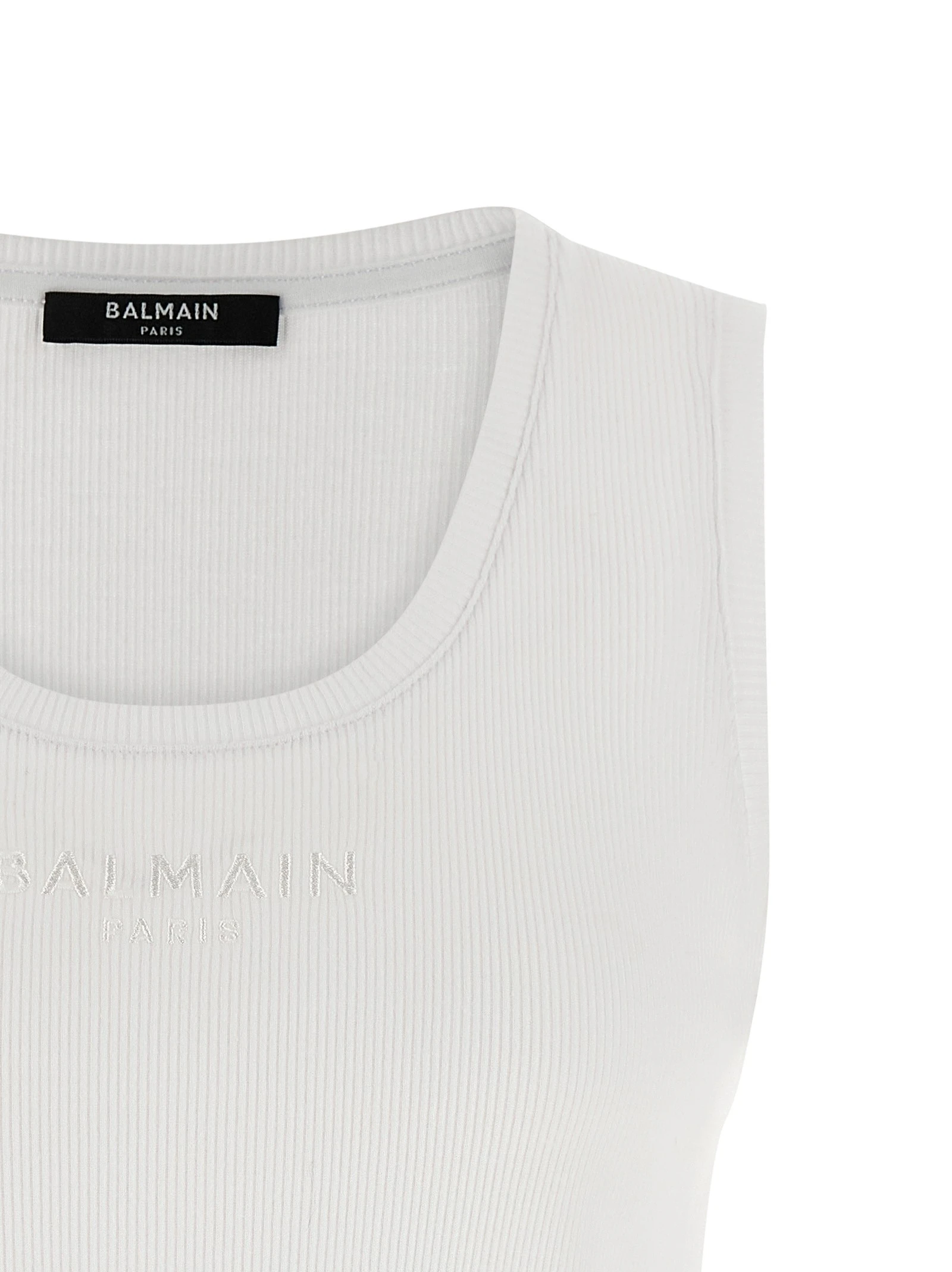 Logo embroidery tank top