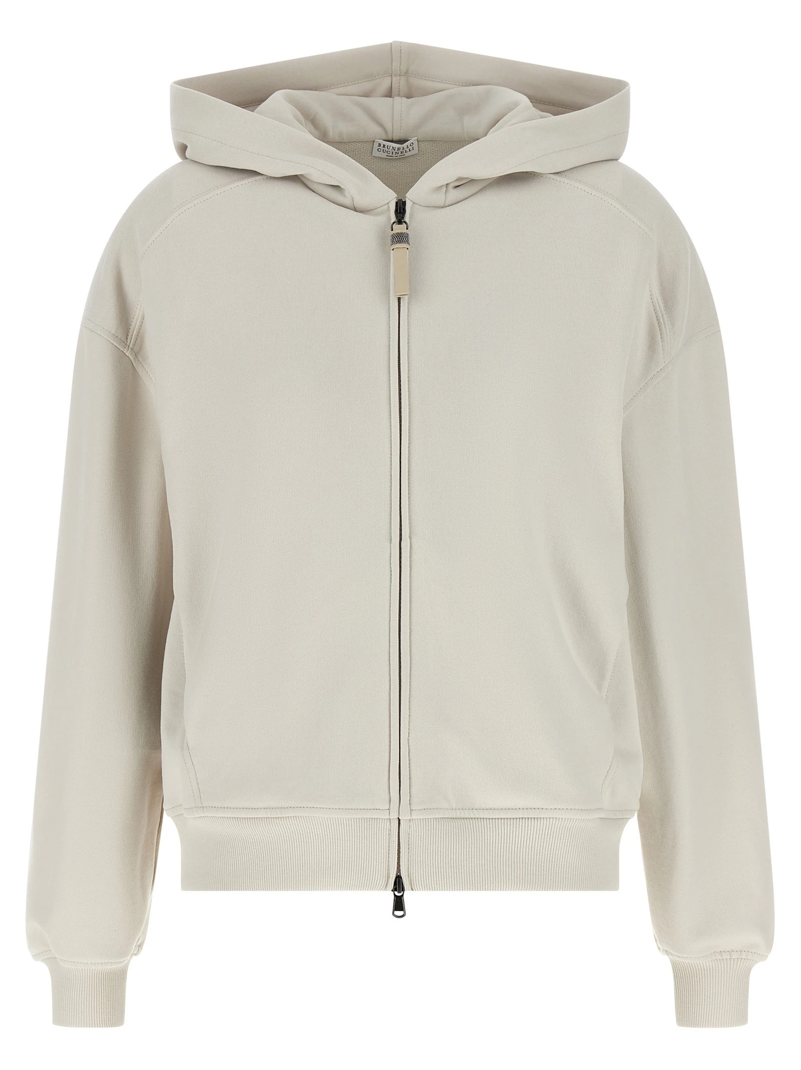 'Shiny Zipper Pull' hoodie