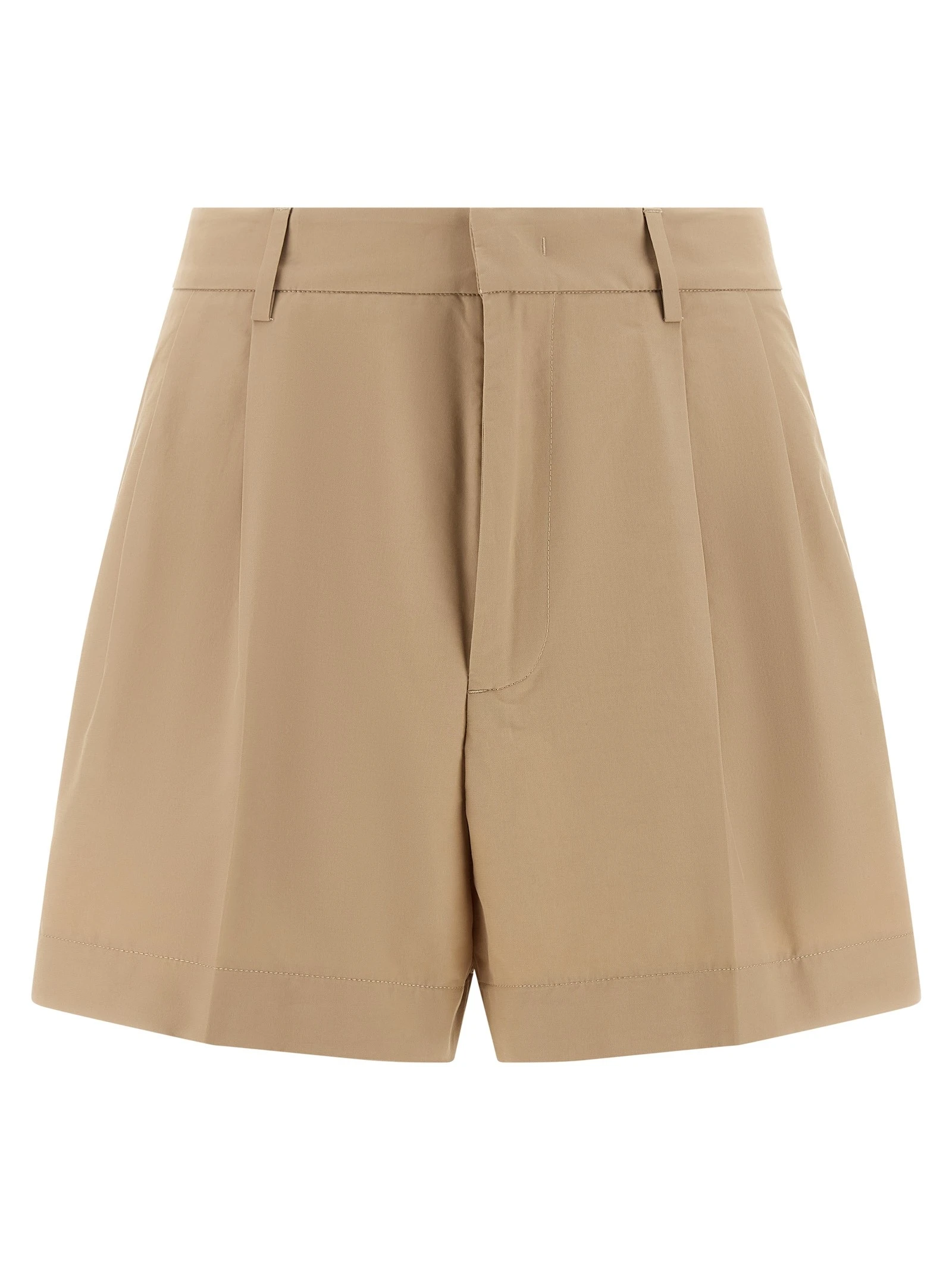 Bermuda shorts with pleats