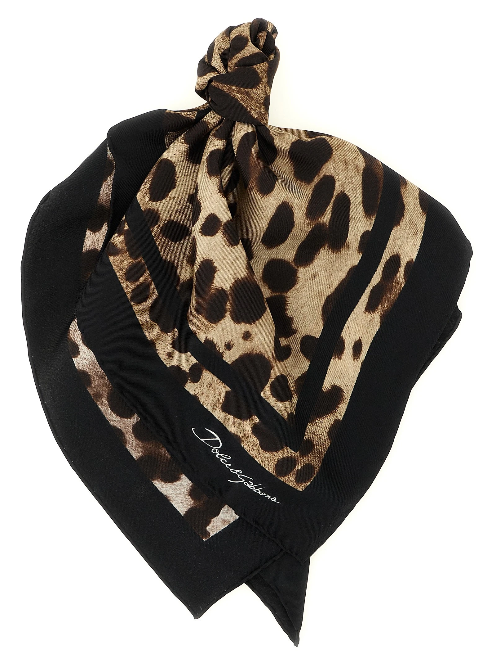 Leopard-print scarf