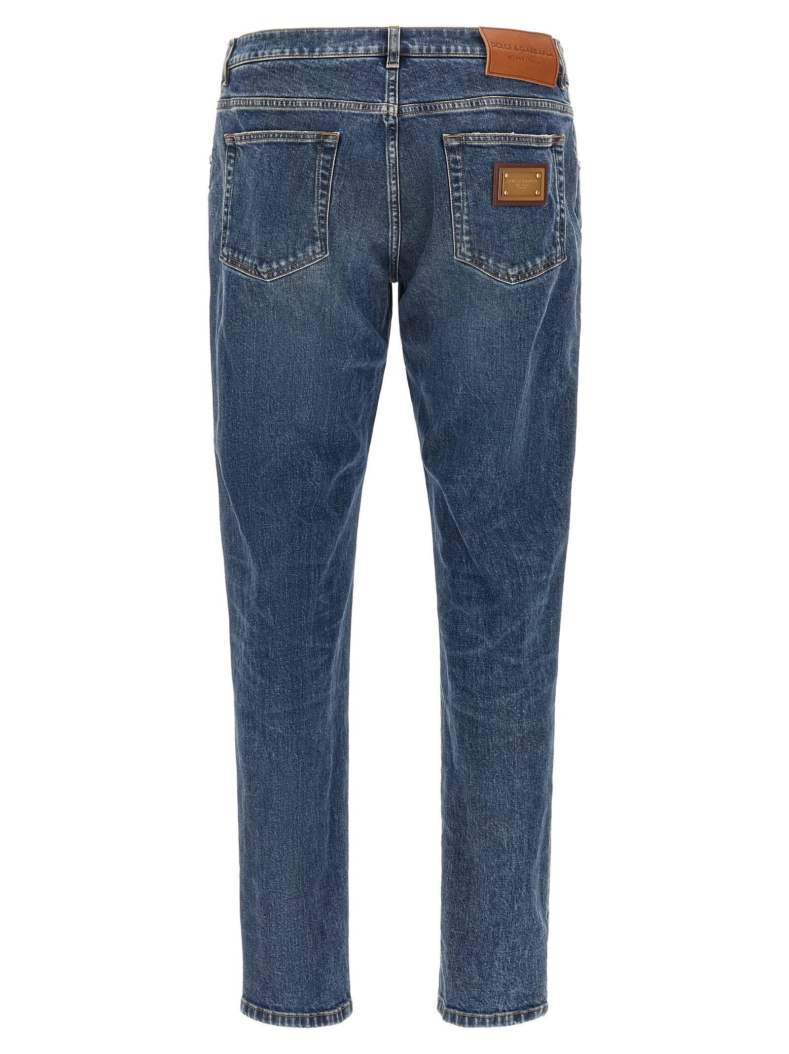 Logo plaque jeans