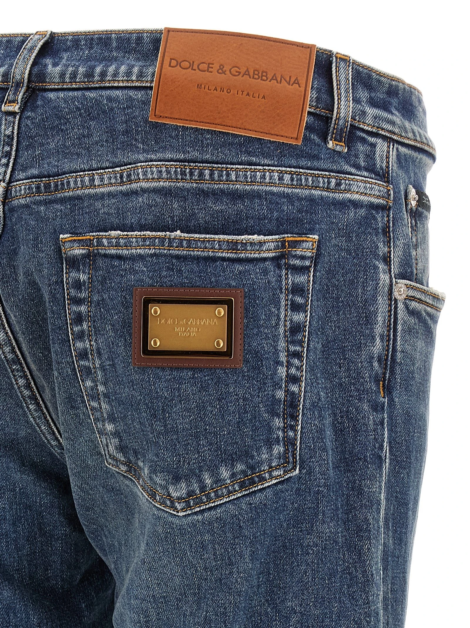 Logo plaque jeans