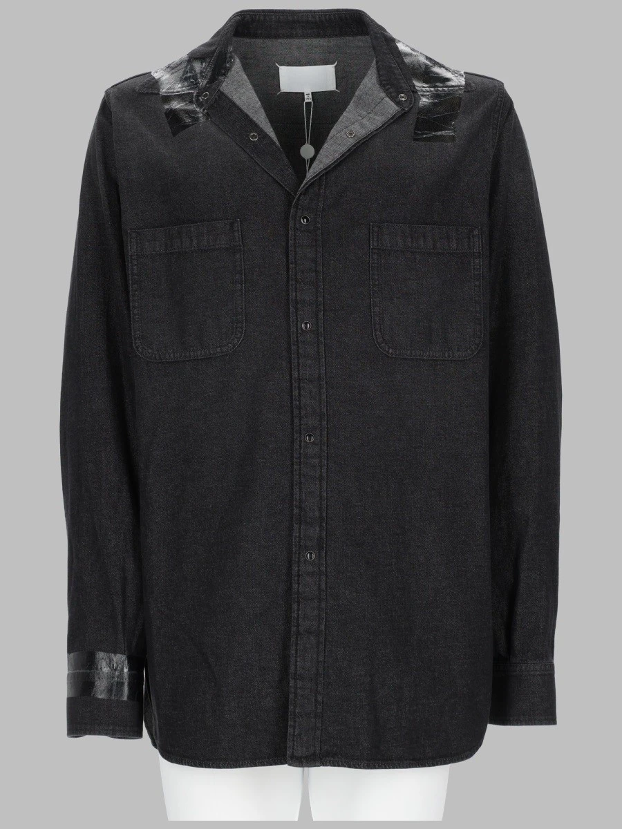 CAMICIA IN DENIM TAPED