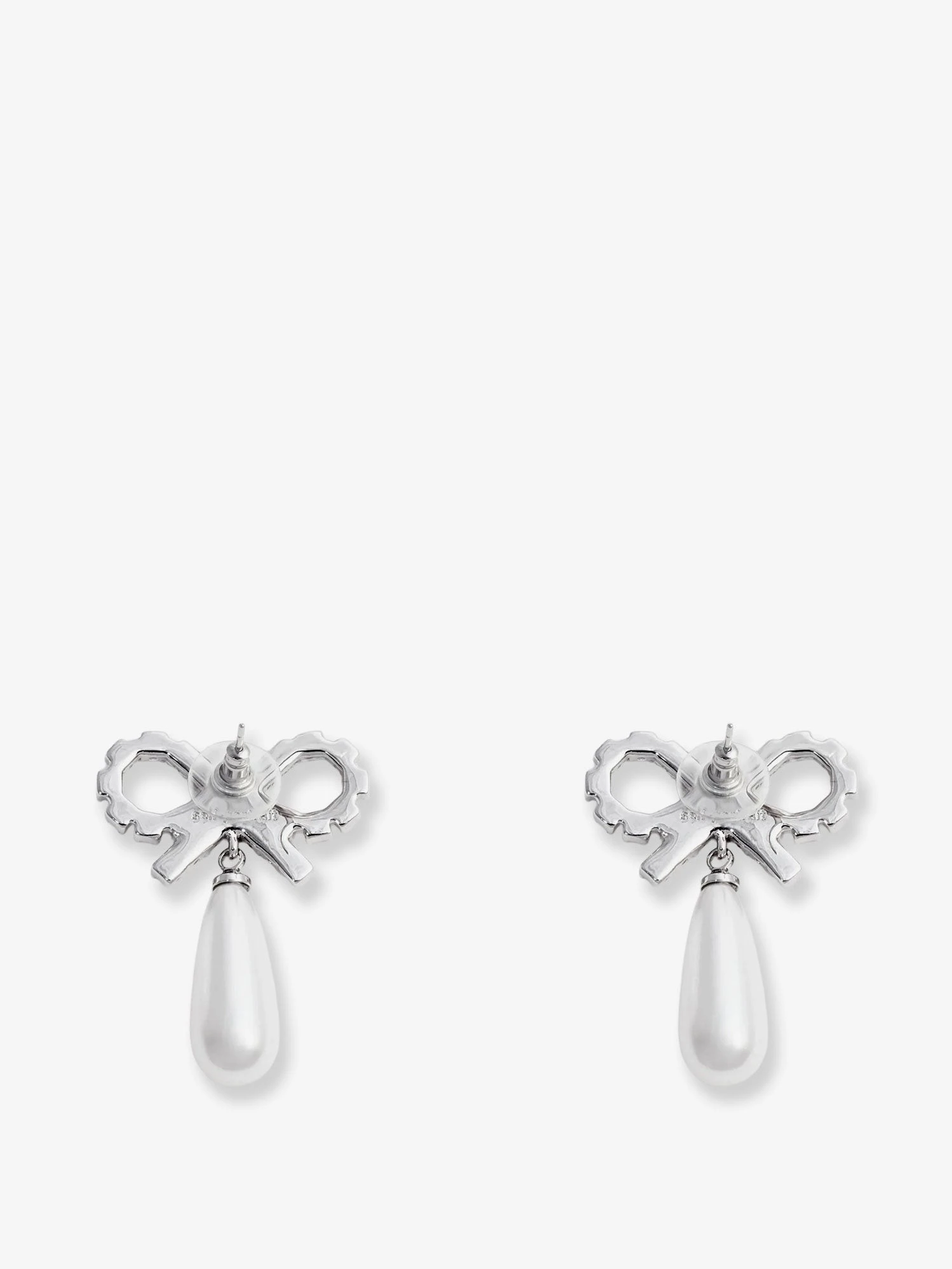 Silver brass earrings