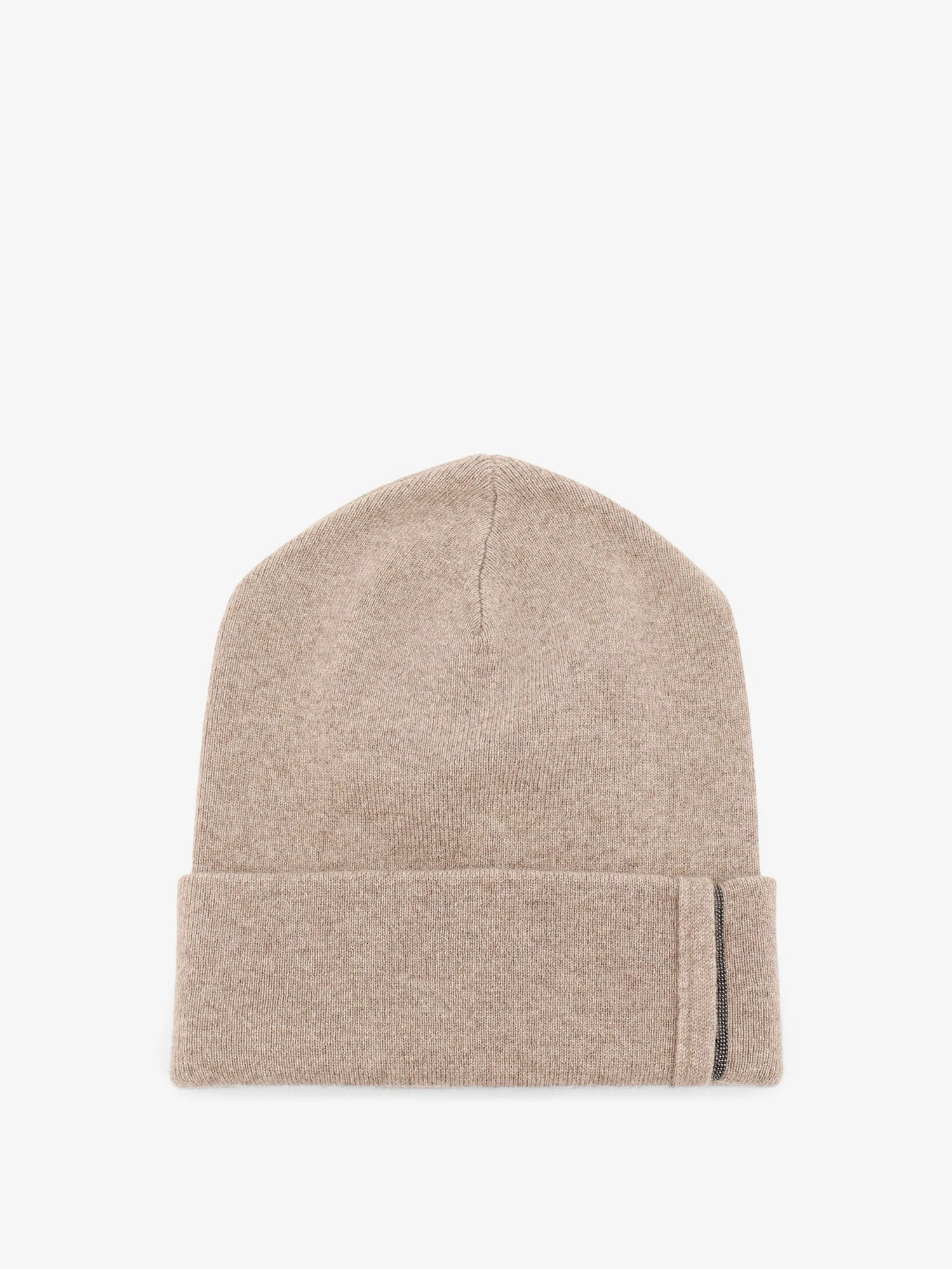 Cashmere hat with Monili detail