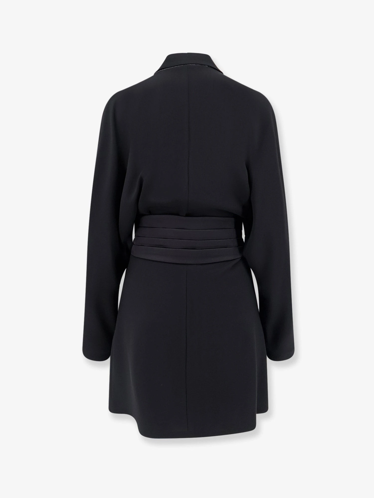Chemisier Dress with Tuxedo-style band