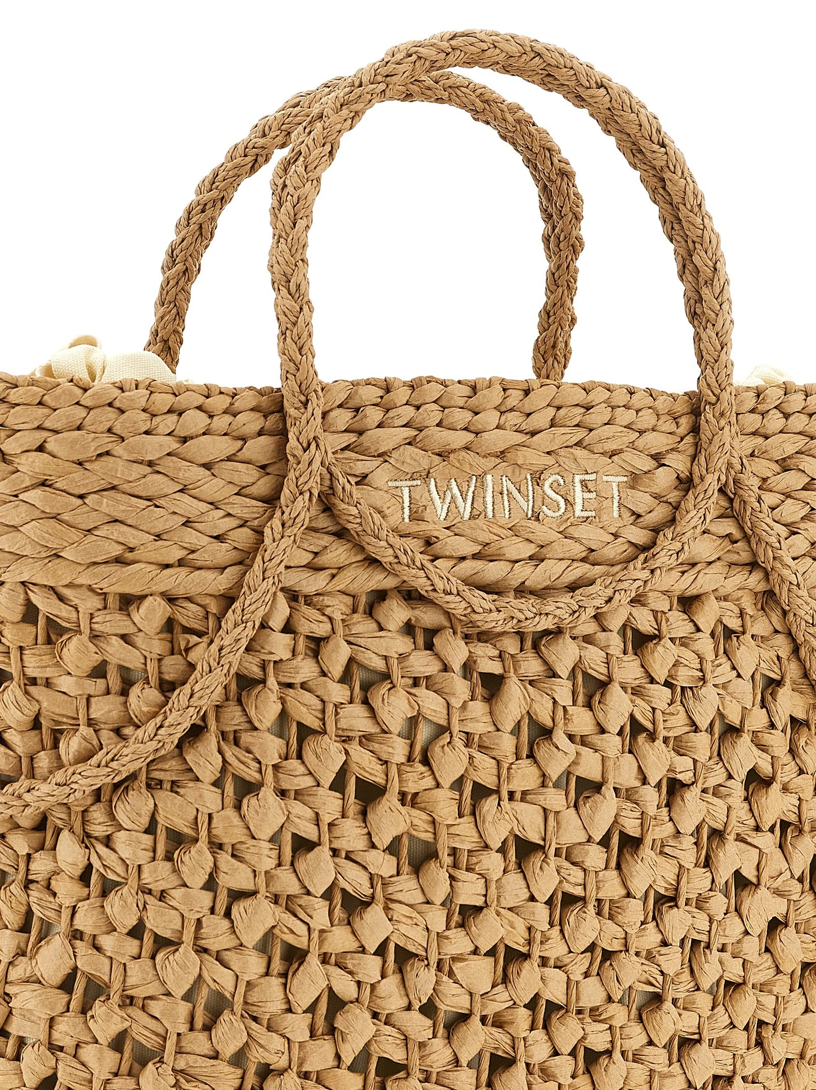 Straw shopping bag