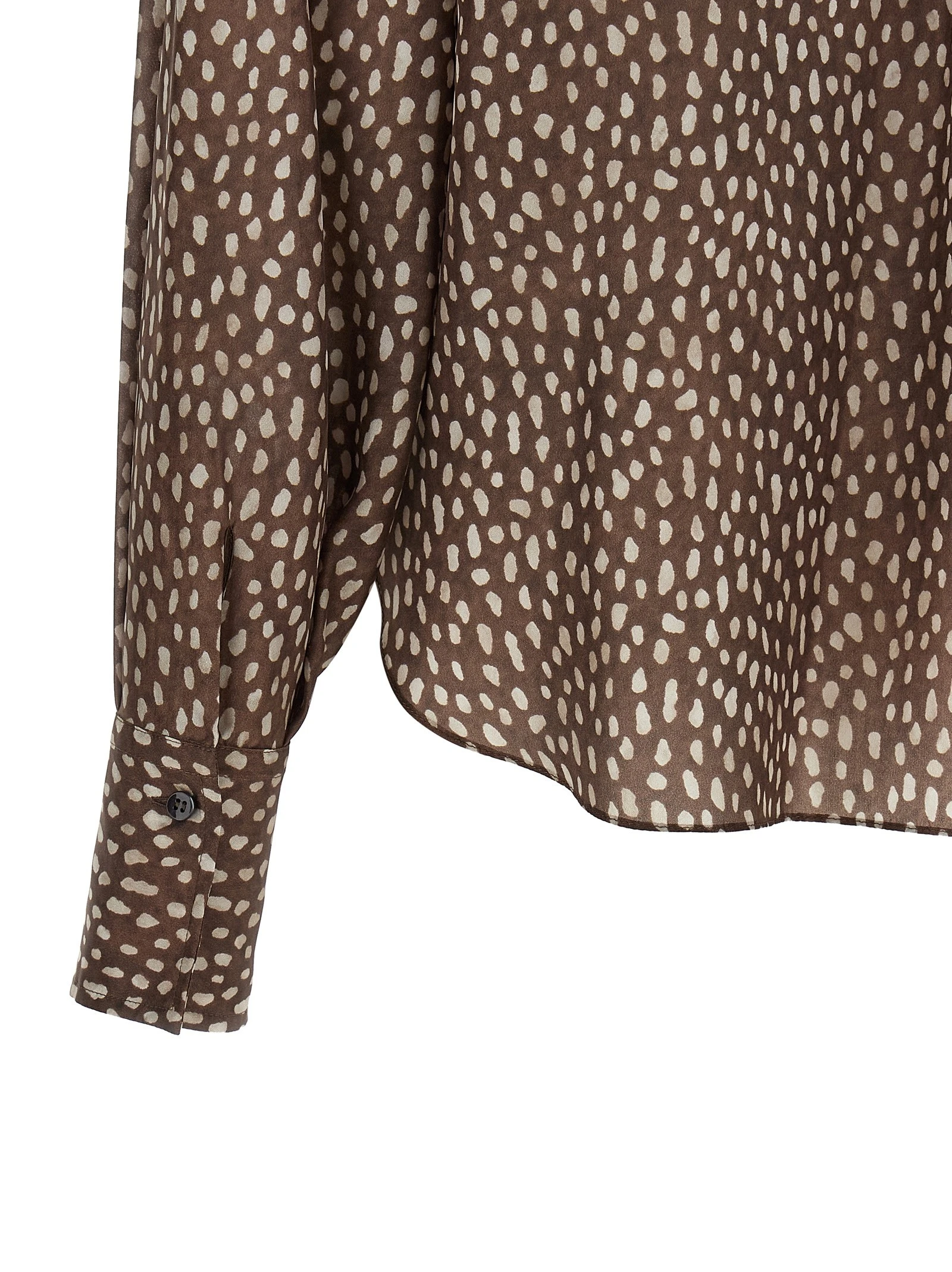 Lavallière collar shirt