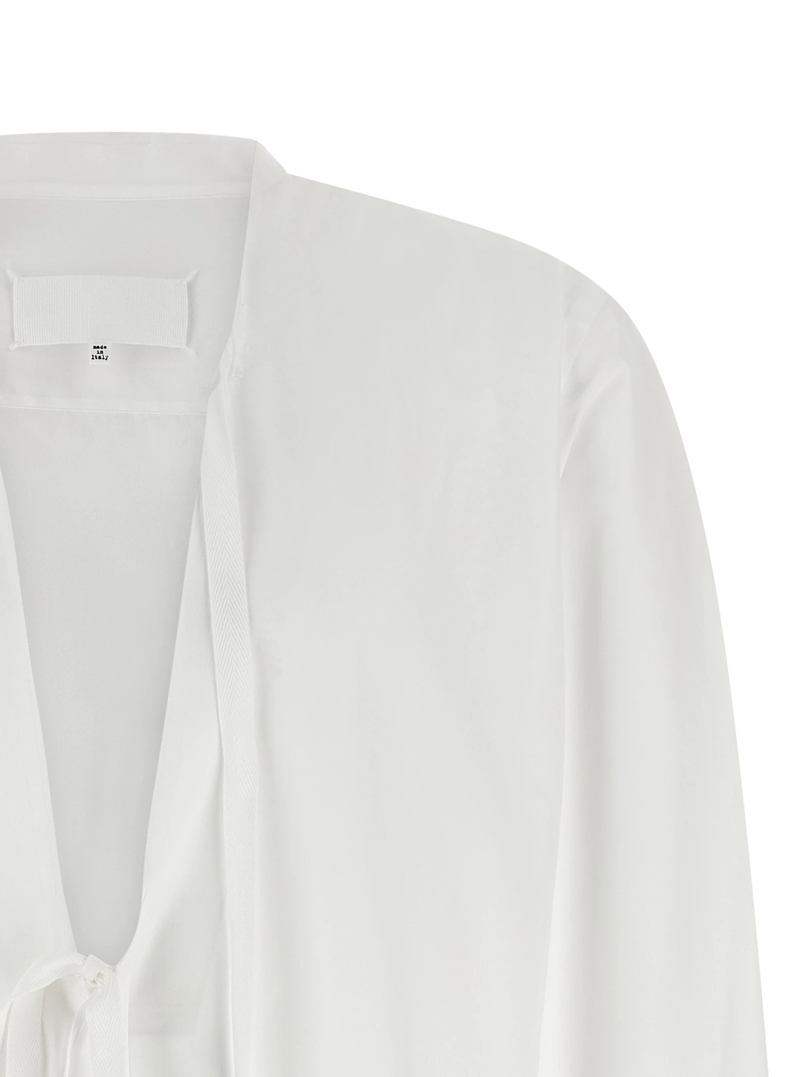 Raw cut hem shirt