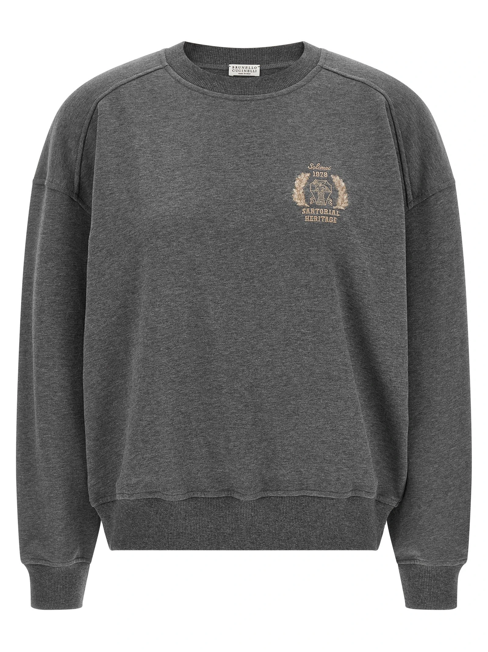 Coat of arms embroidered sweatshirt