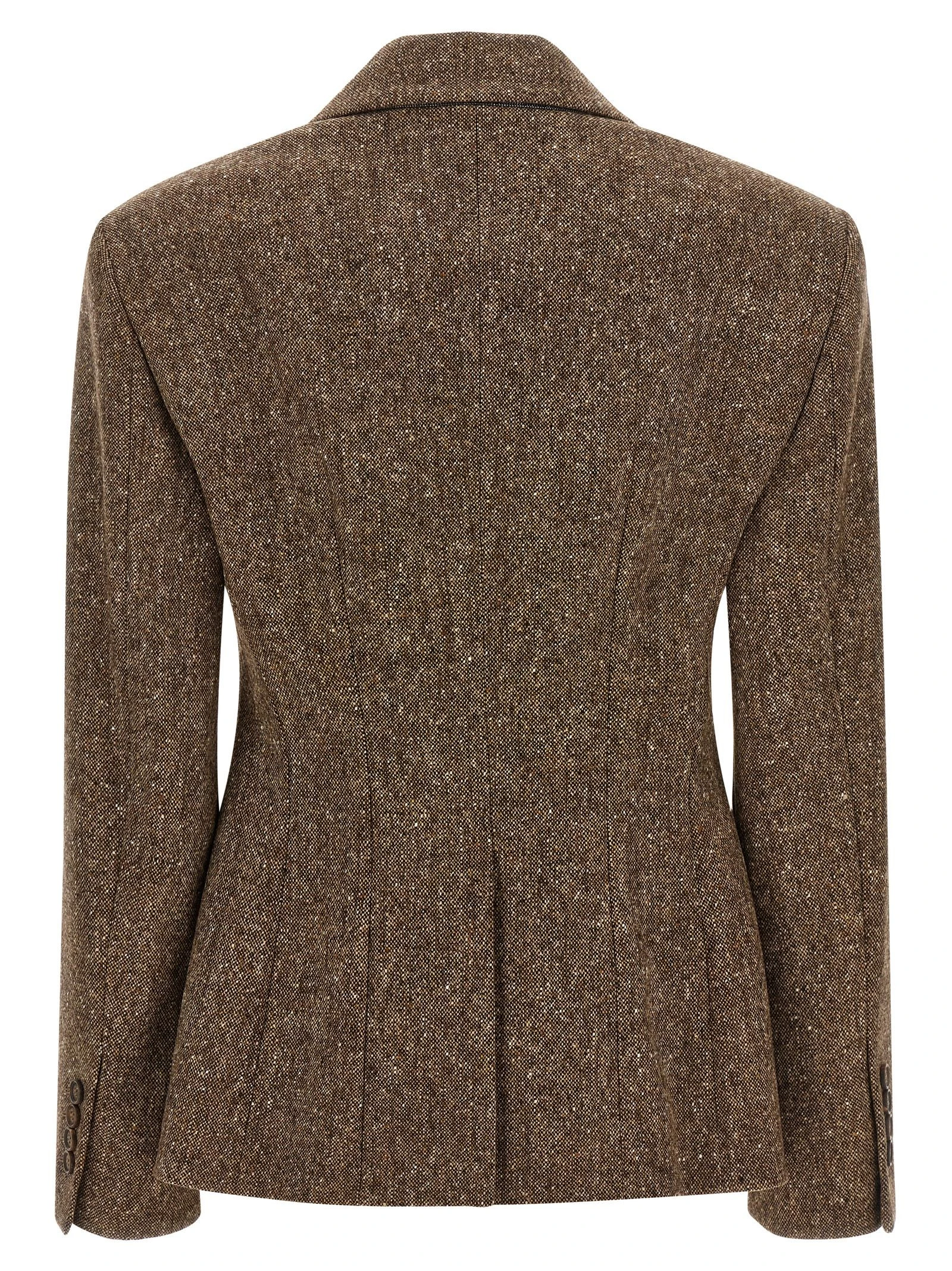 Donegal wool double-breasted blazer