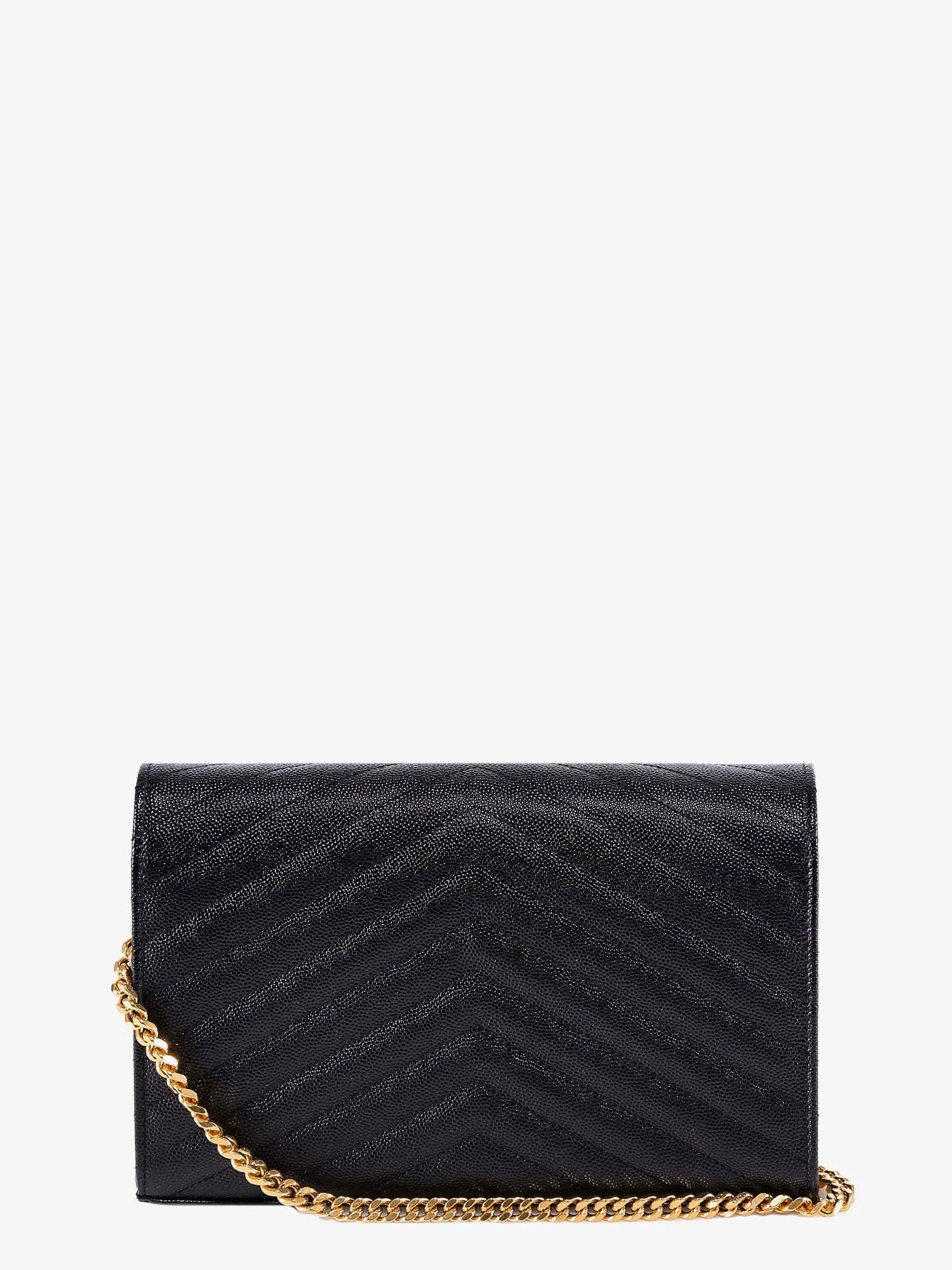 Pochette Cassandre grain-de-poudre leather crossbody bag