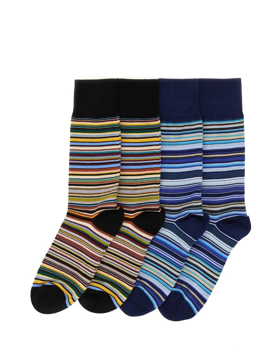 CALZINI "SIGNATURE STRIPE" SET DA 2 PAIA