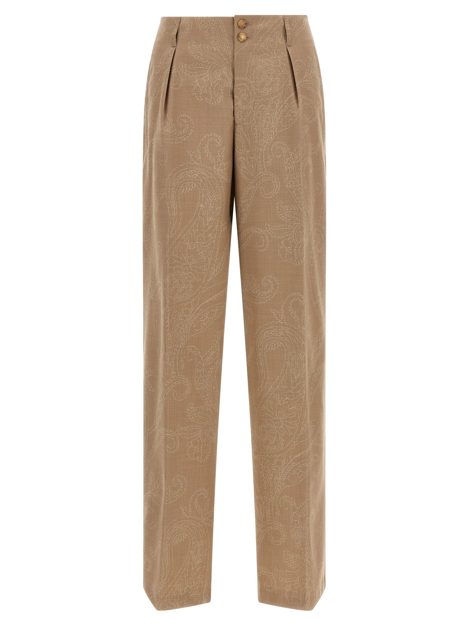 Paisley jacquard pants