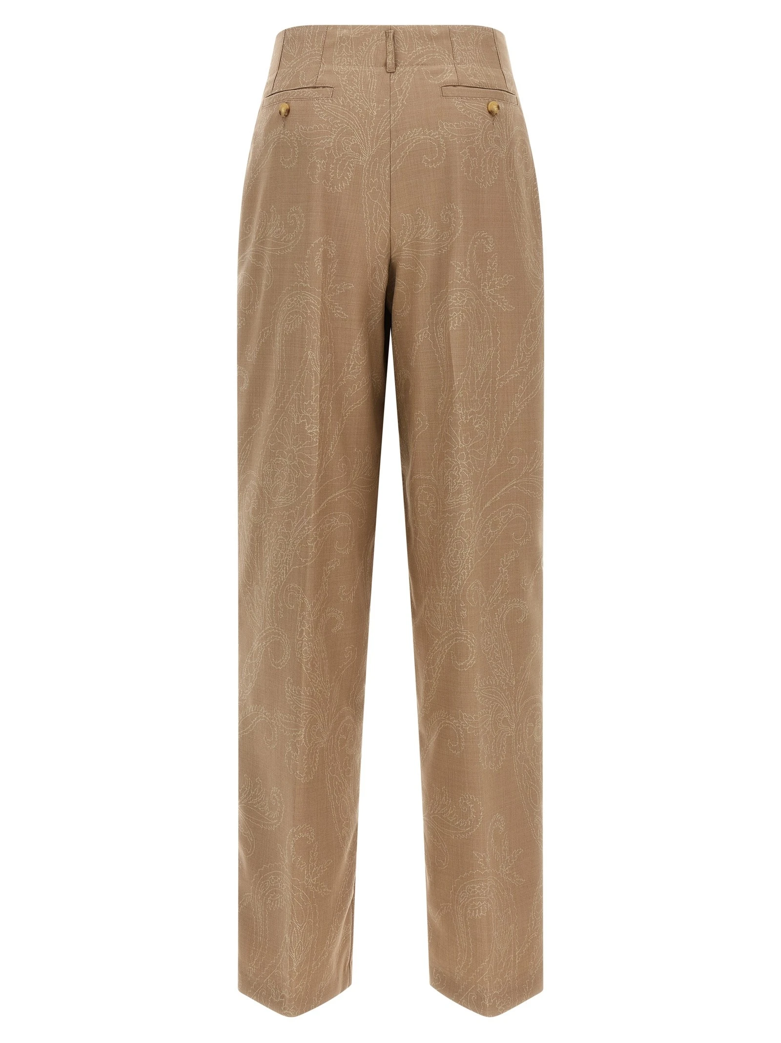 Paisley jacquard pants