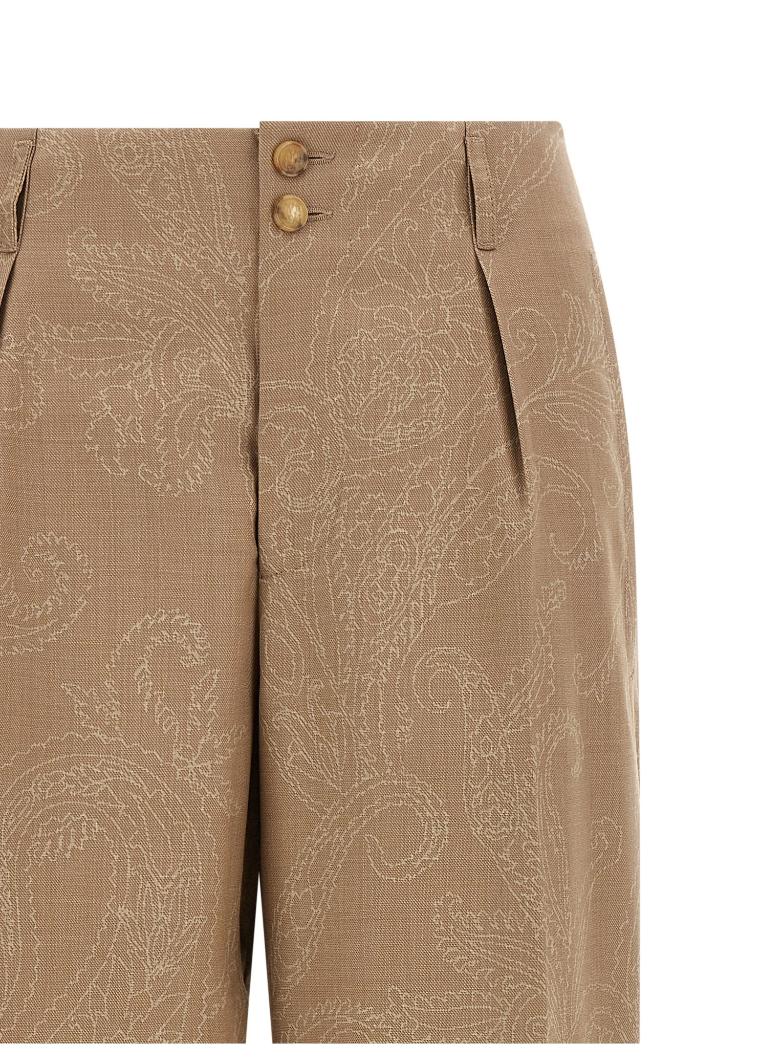 Paisley jacquard pants