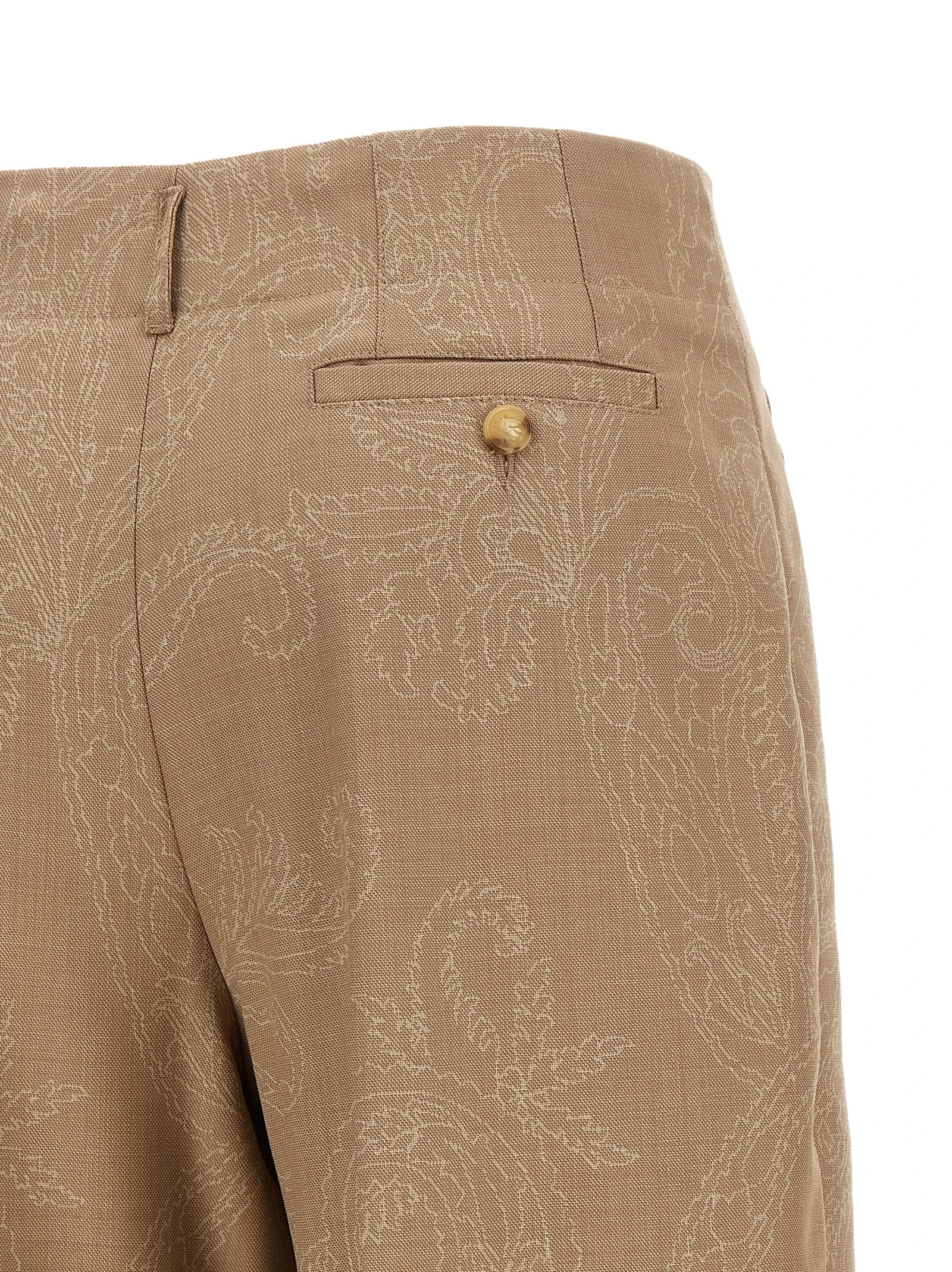 Paisley jacquard pants