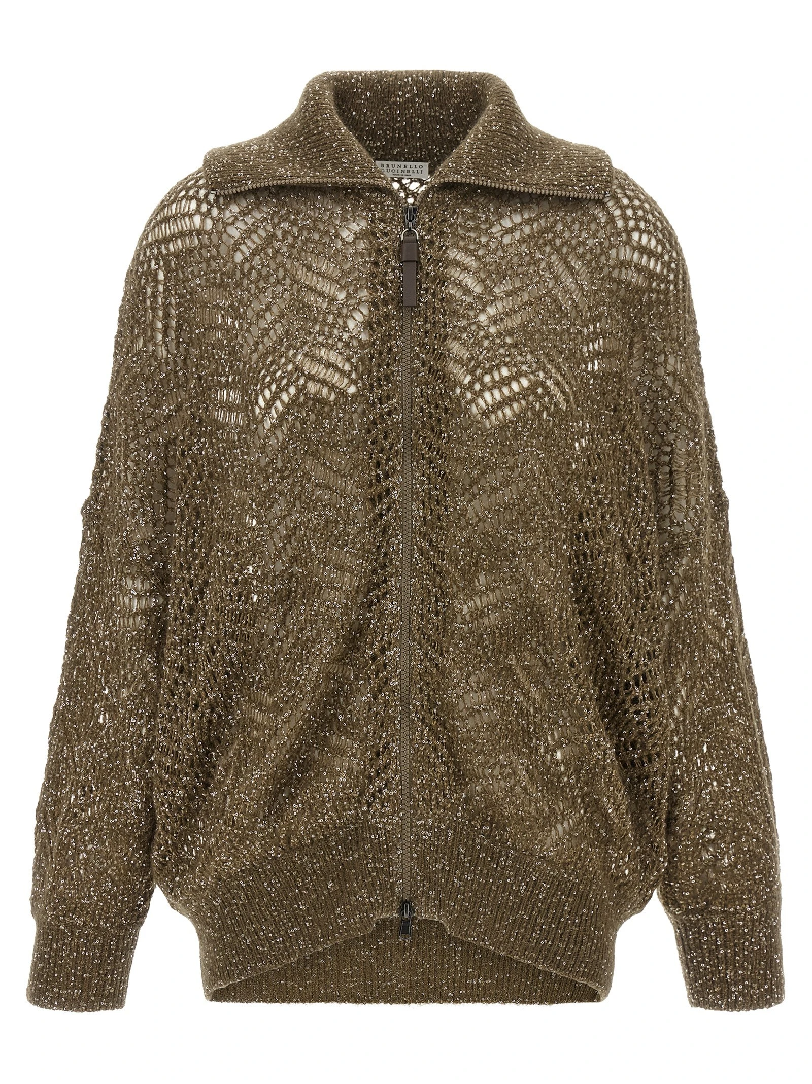 'Dazzling Abstract Leaf' cardigan