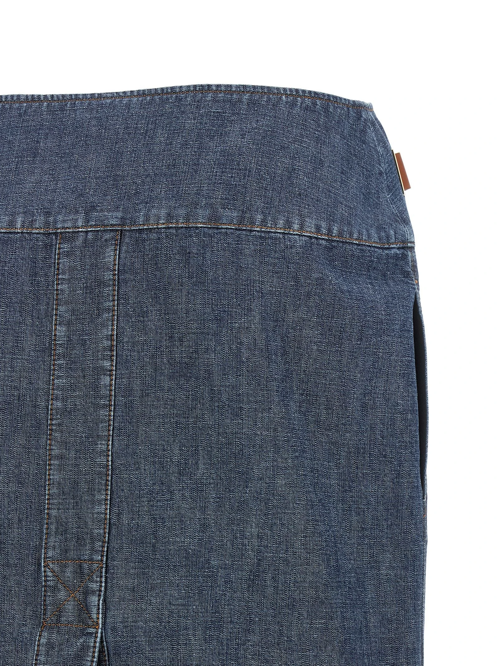 Chambray denim skirt