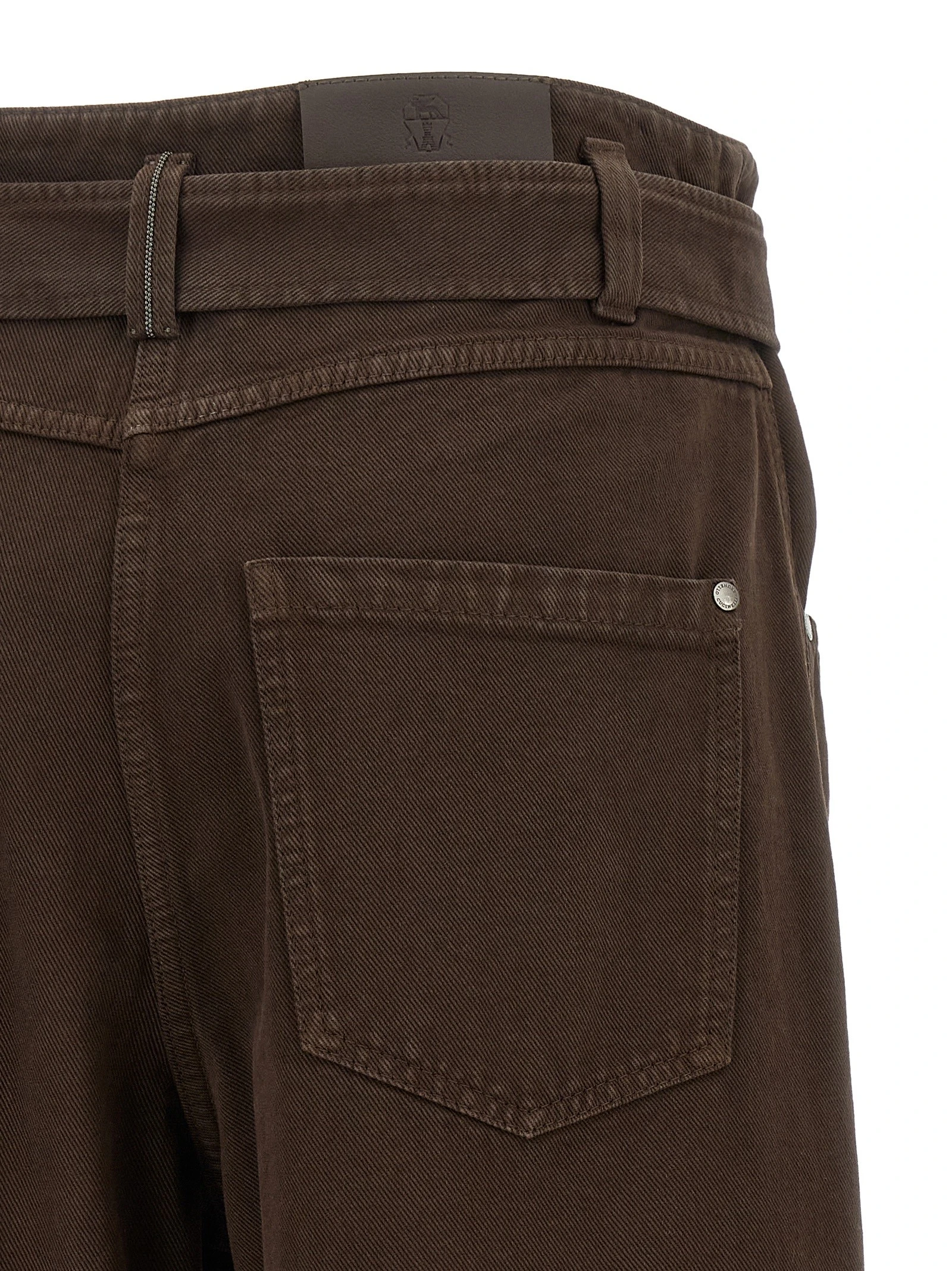 Belted jeans
