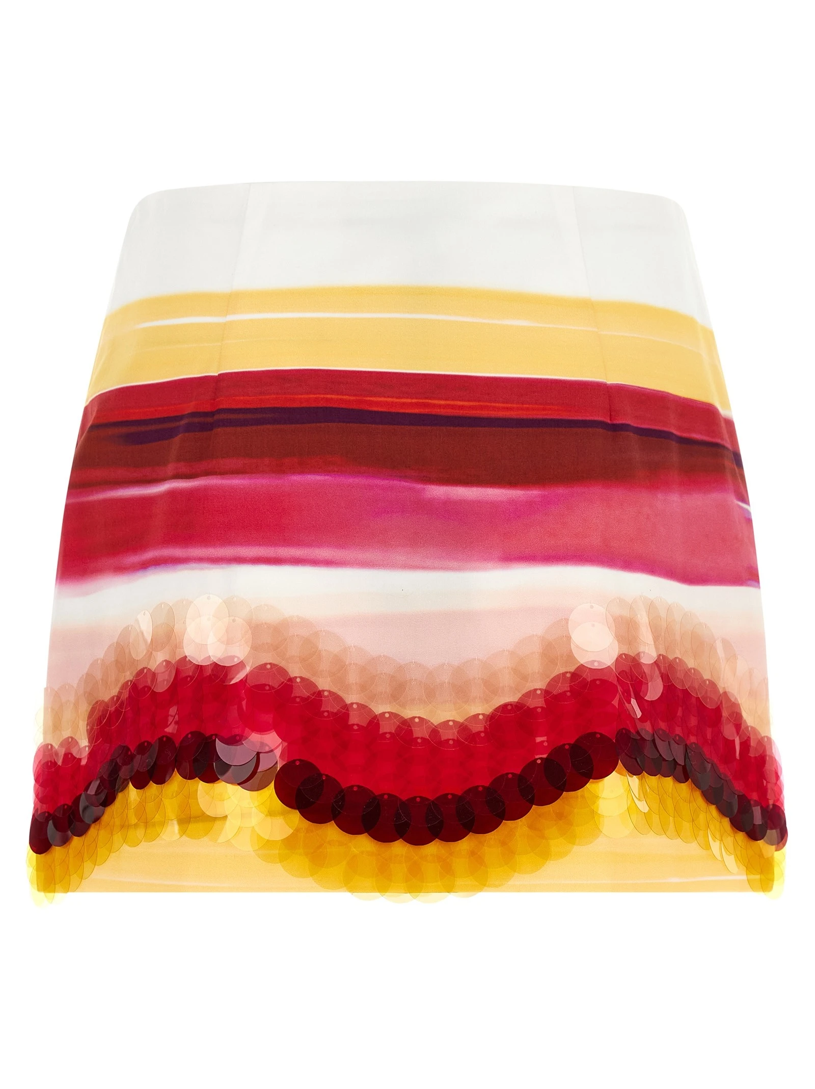 Striped cotton skirt