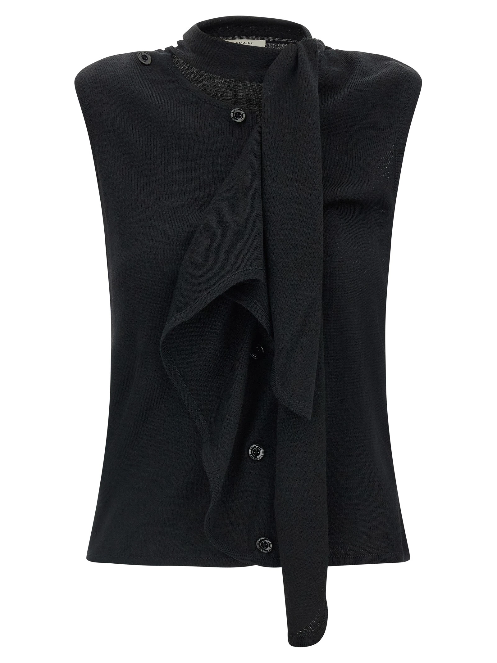 Draped panel vest