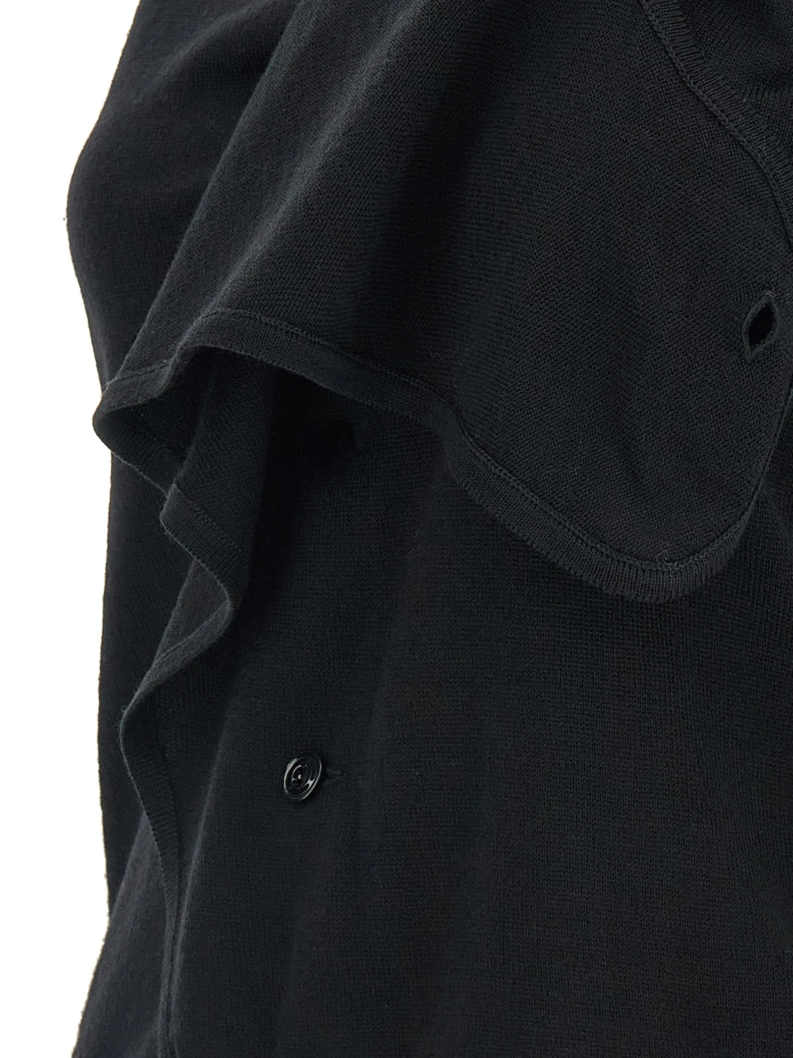 Draped panel vest