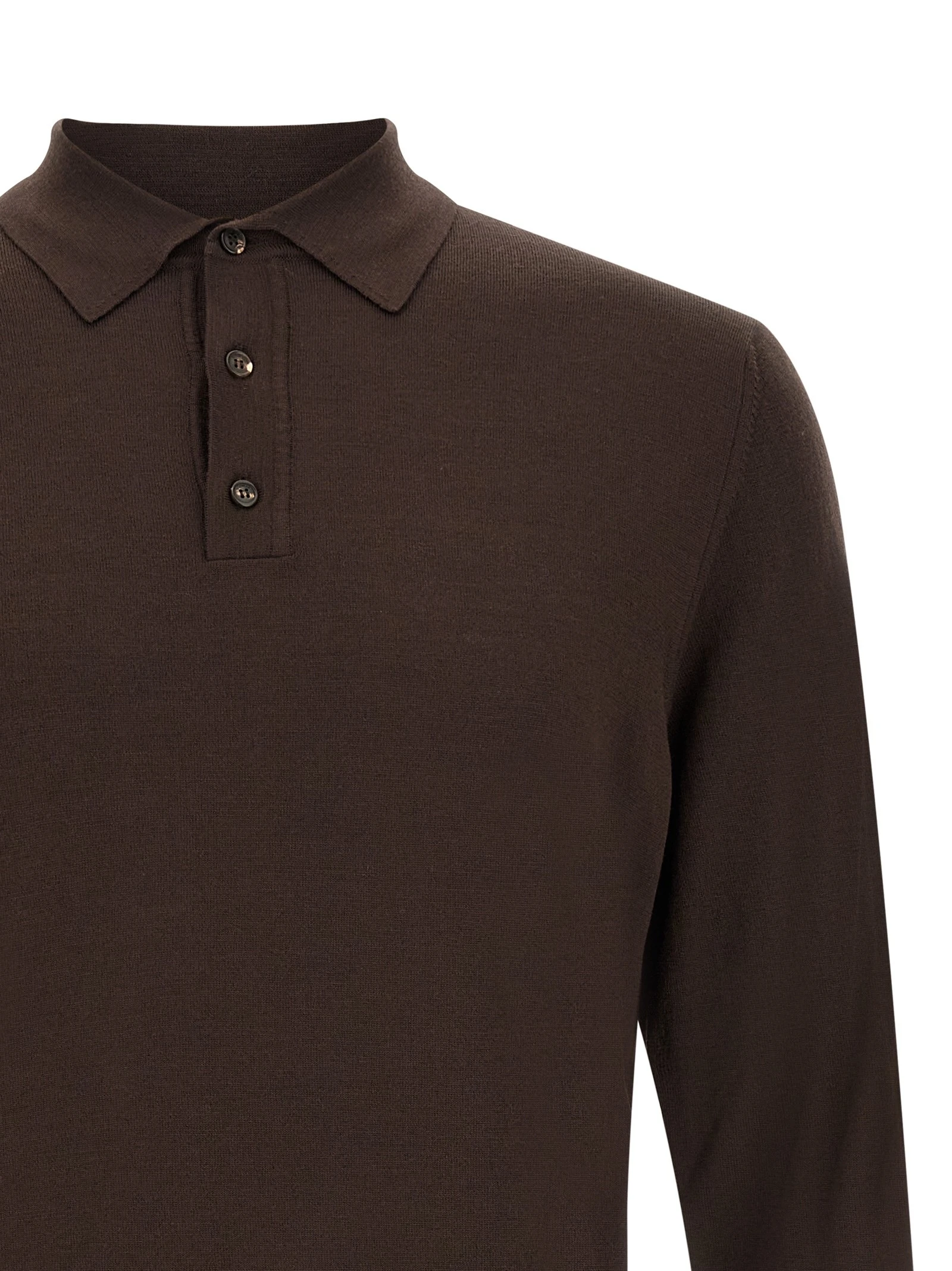 Long sleeve polo shirt