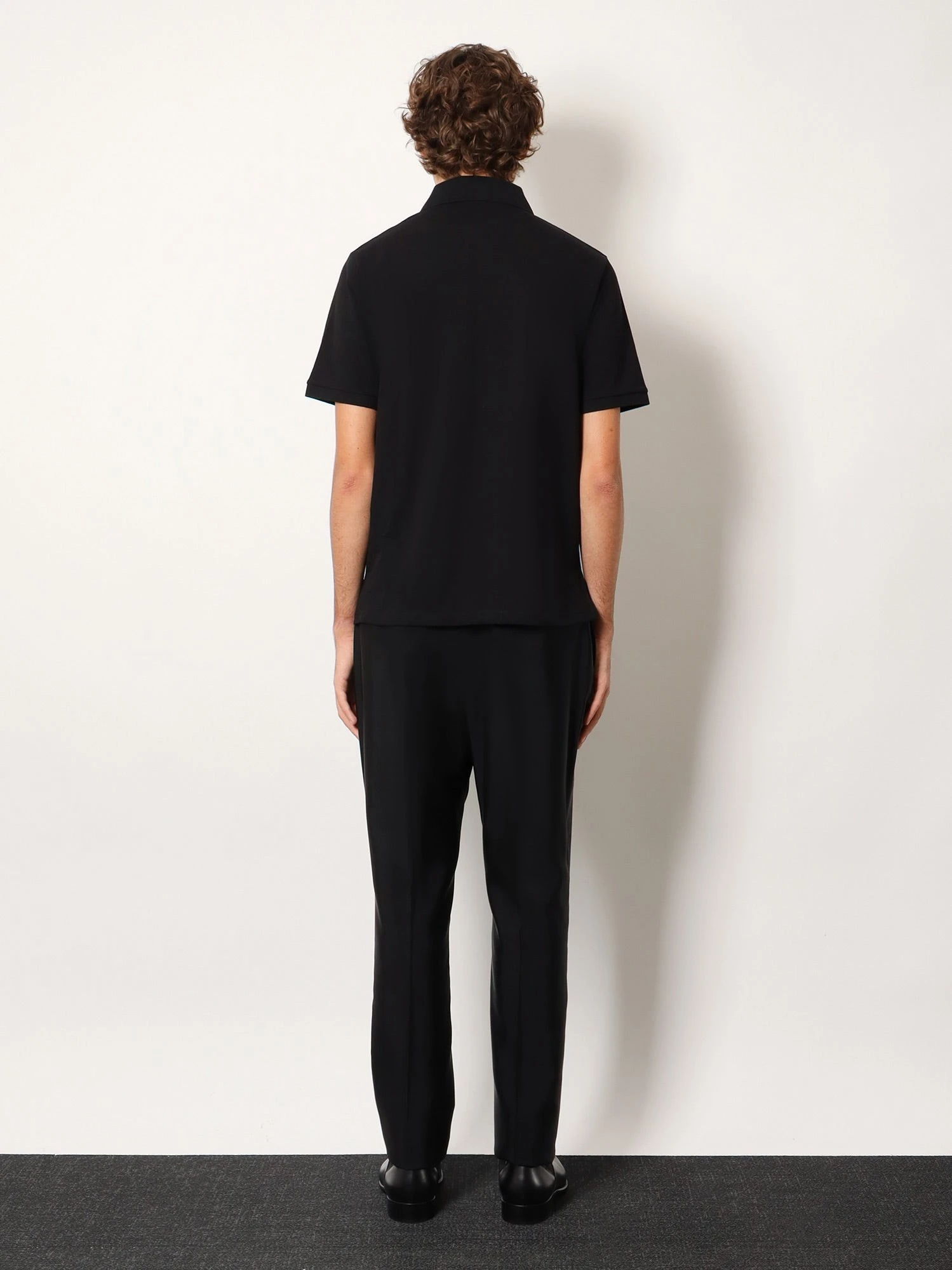 Cotton blend polo shirt with Cassandre embroidery