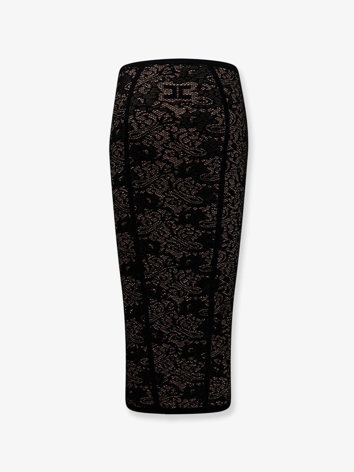 Embroidered knitted skirt