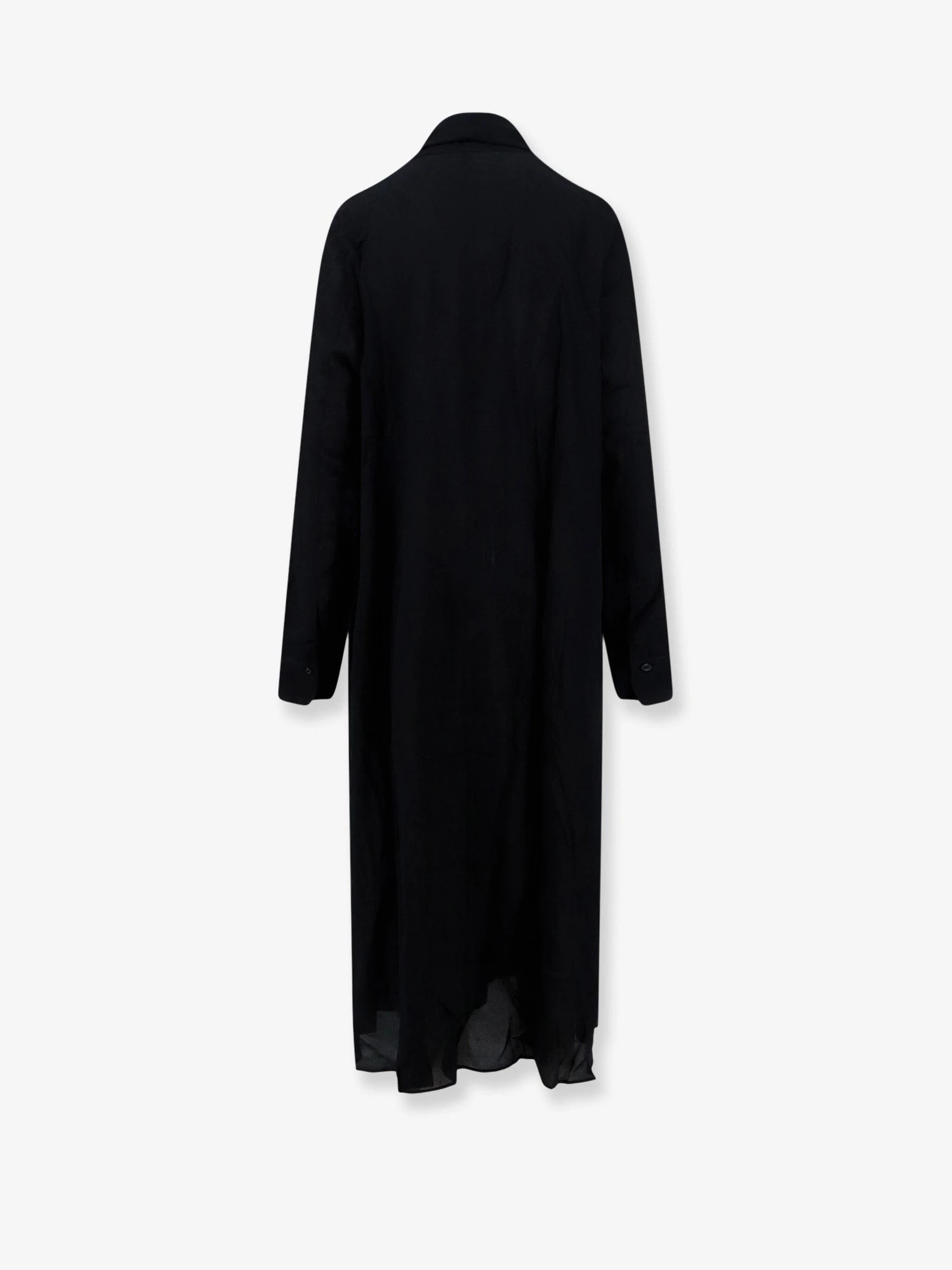 Rounded Neckline recycled viscose dress