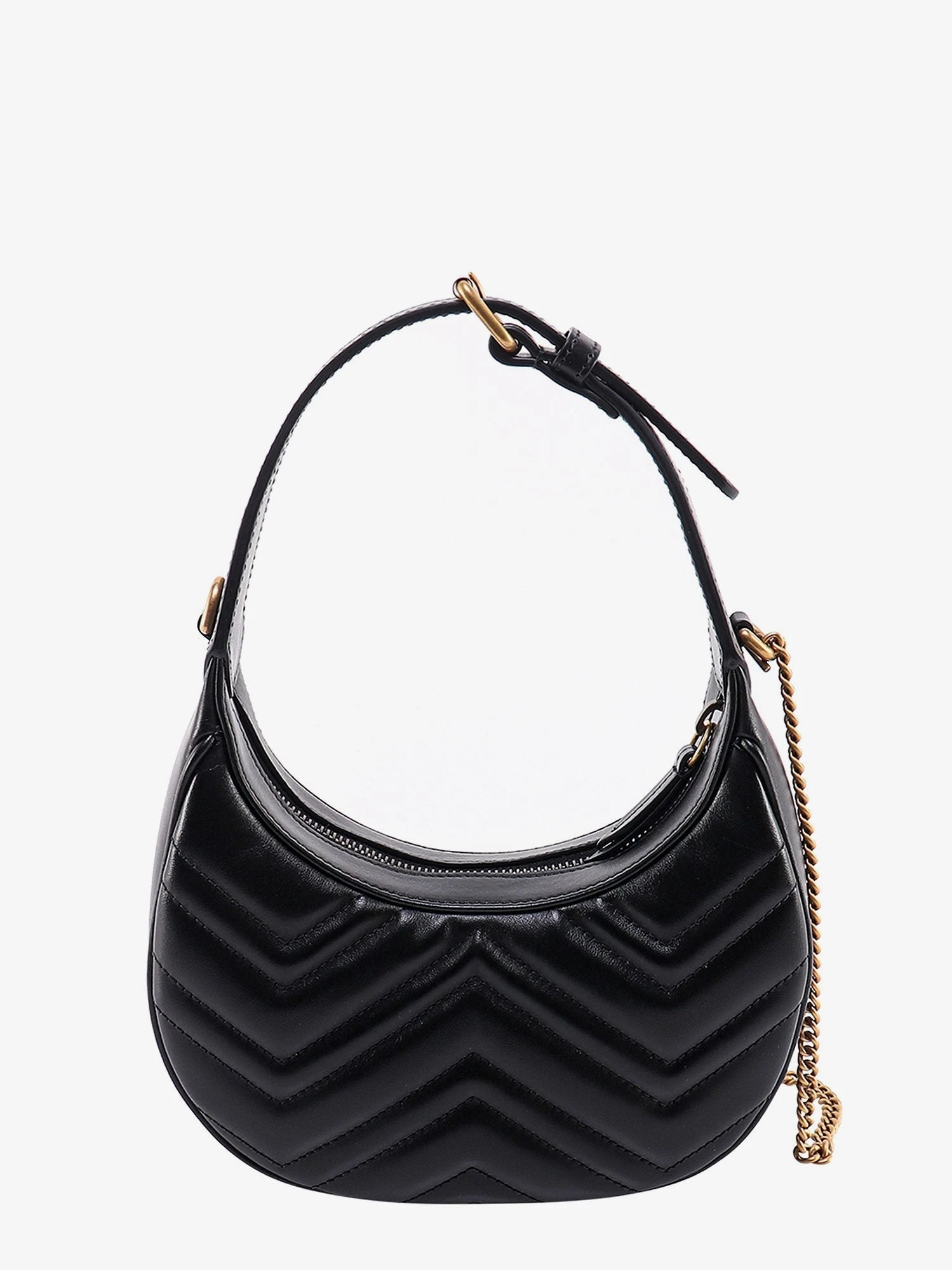 GG Marmont quilted leather shoulder bag with metal GG logo